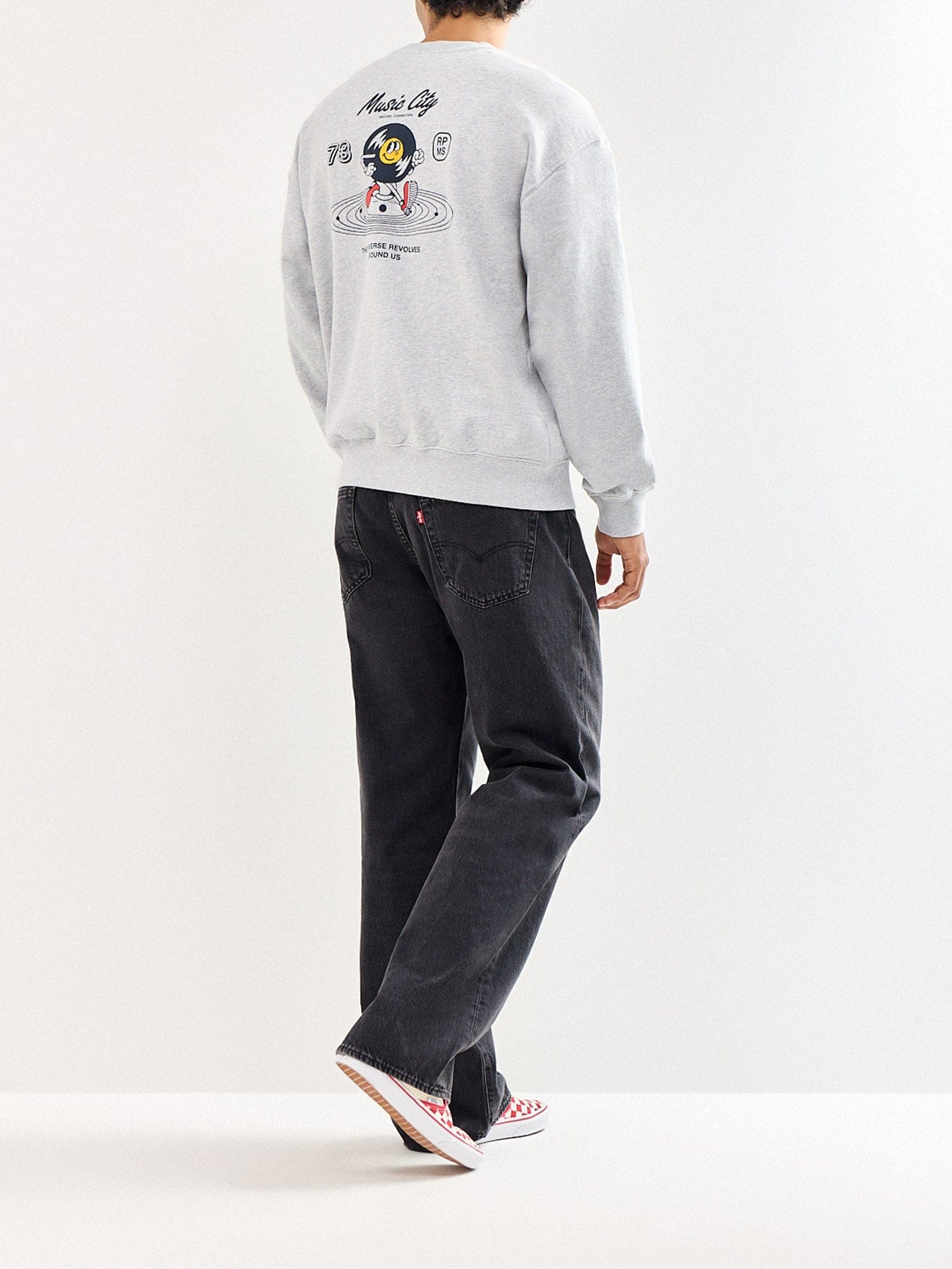 Levi's Sunset Graphic Sweatshirt Grey
