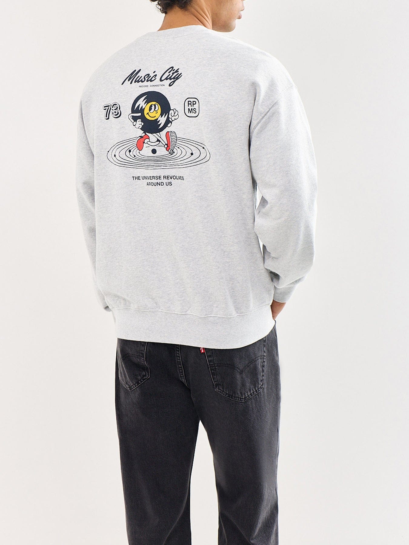 Levi's Sunset Graphic Sweatshirt Grey