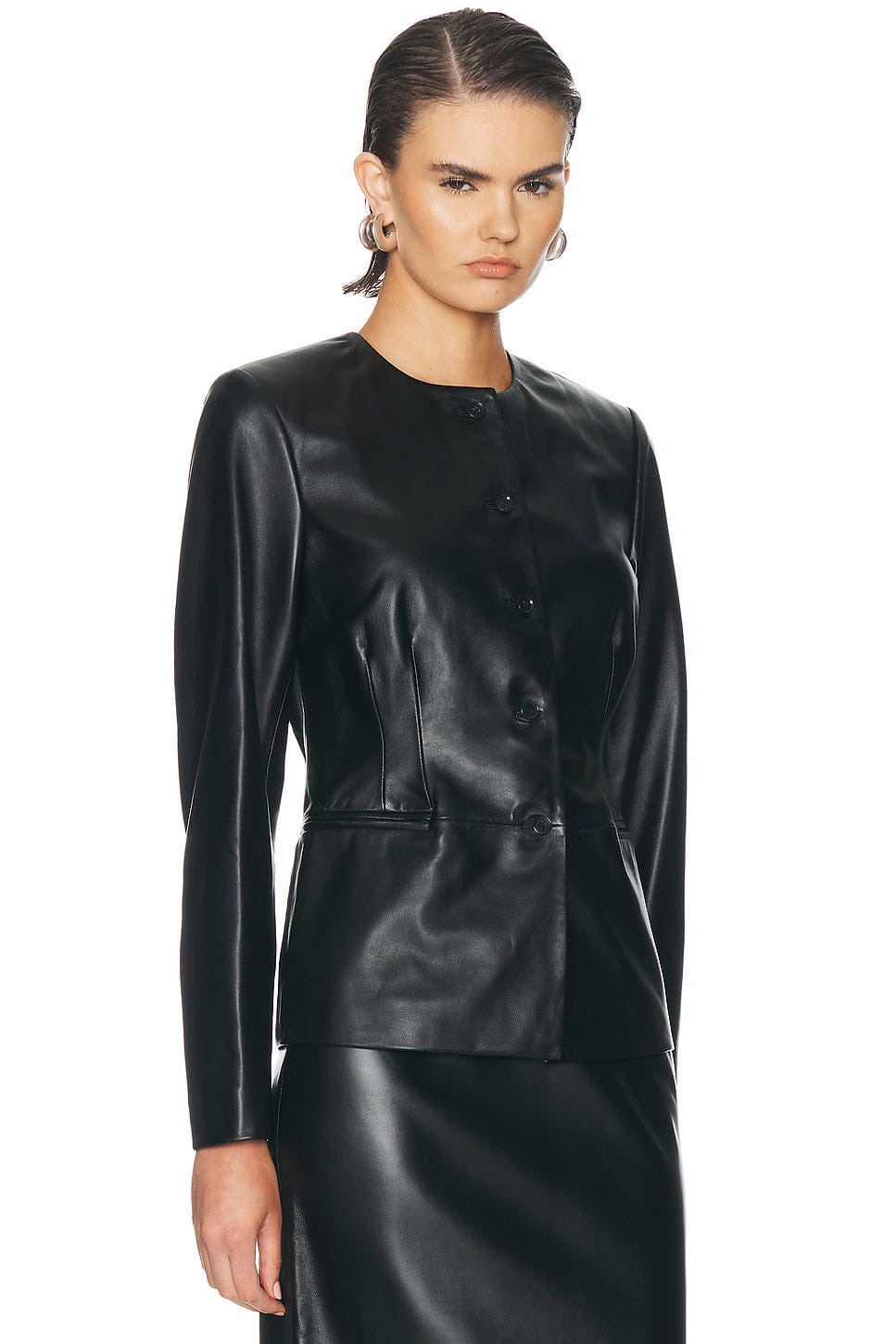 Loulou de Saison Adea Collarless Tailored Jacket