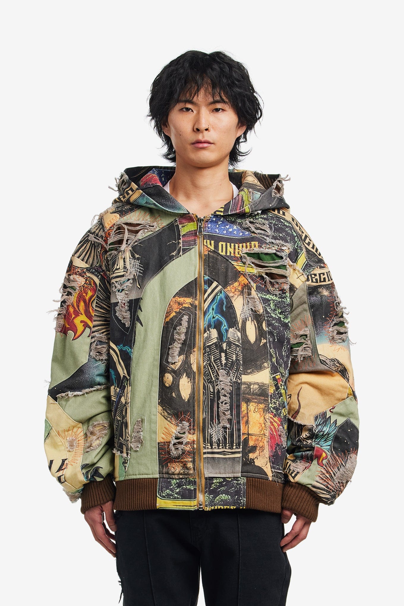 WHO Decides WAR VINTAGE ZIP UP JACKET