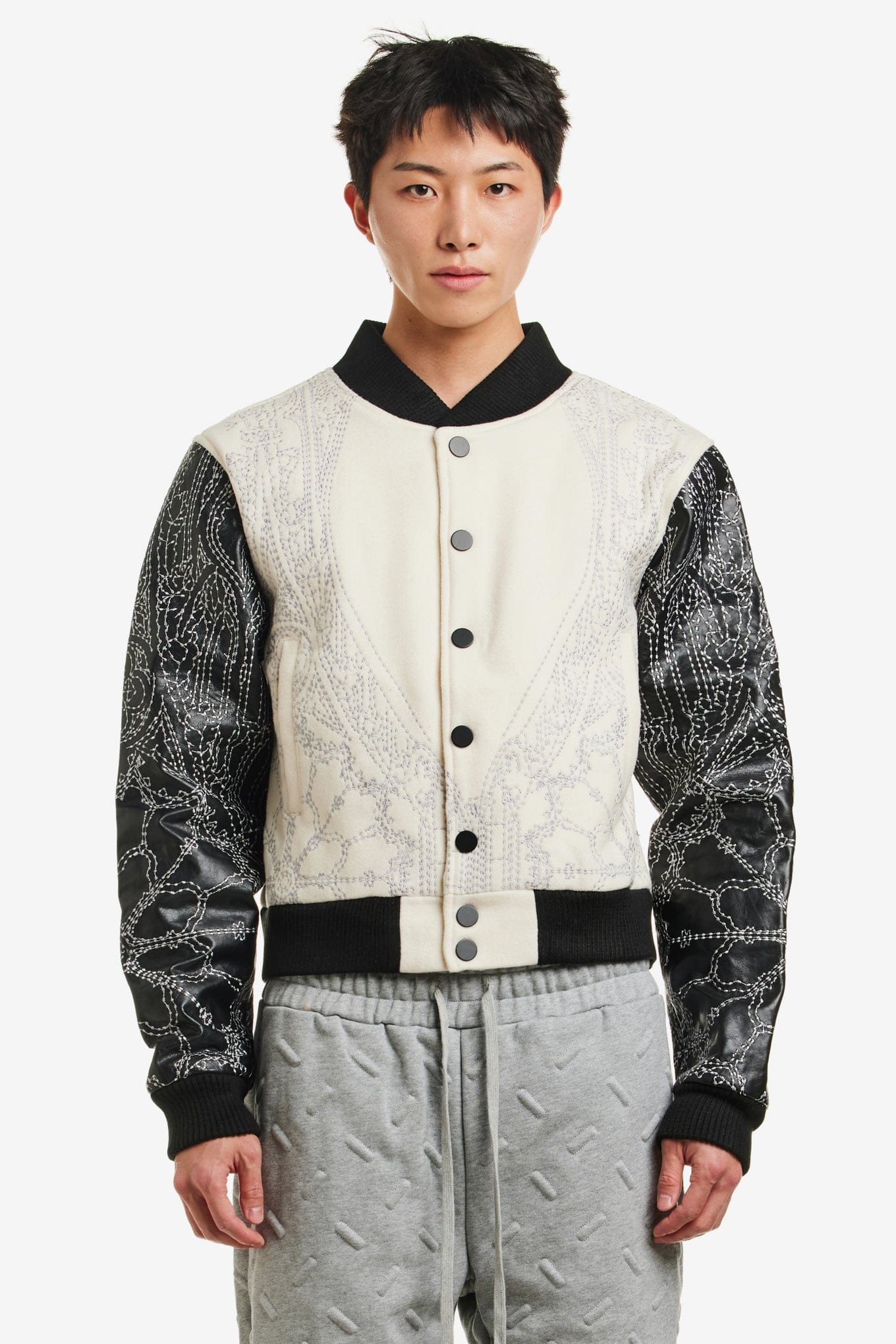 WHO Decides WAR NOTRE DAME VARSITY JACKET