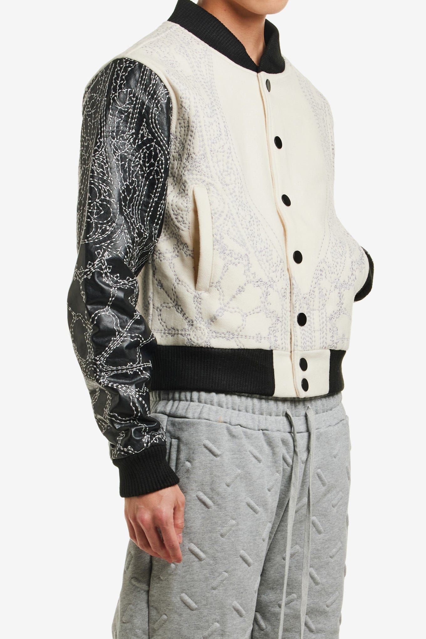WHO Decides WAR NOTRE DAME VARSITY JACKET