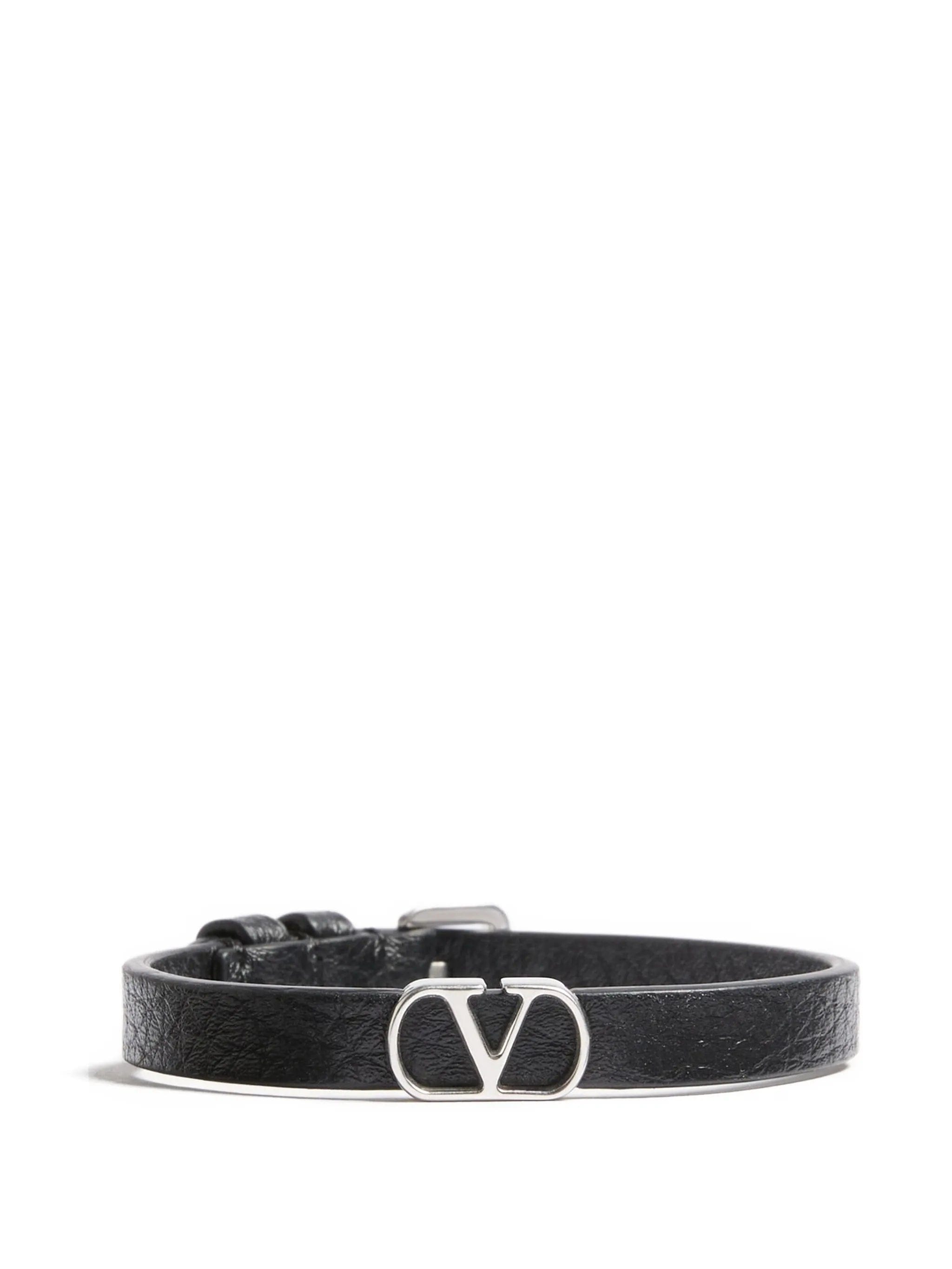 Valentino Garavani VLogo Signature leather bracelet