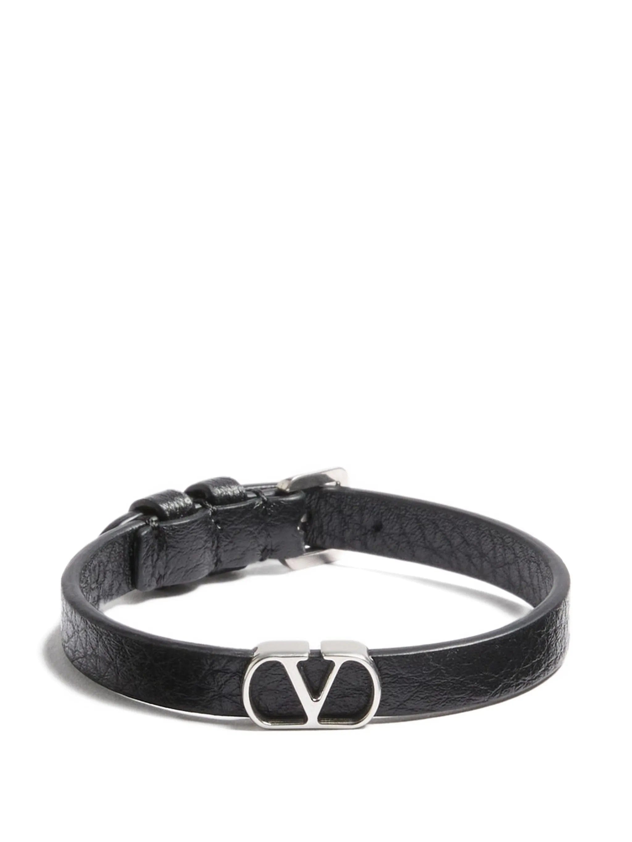 Valentino Garavani VLogo Signature leather bracelet