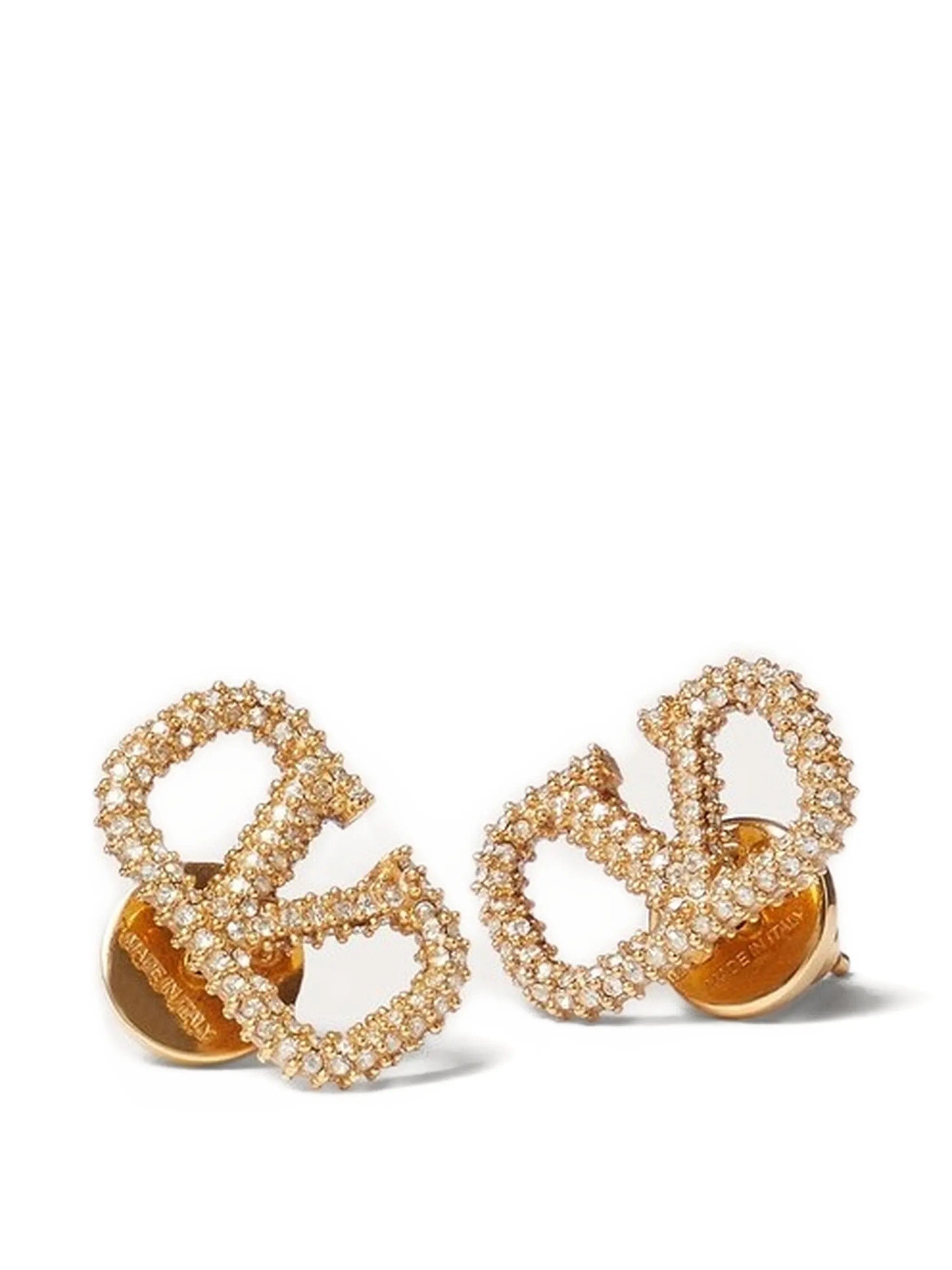 Valentino Garavani Vlogo Signature earrings in metal and Swarovski® crystals