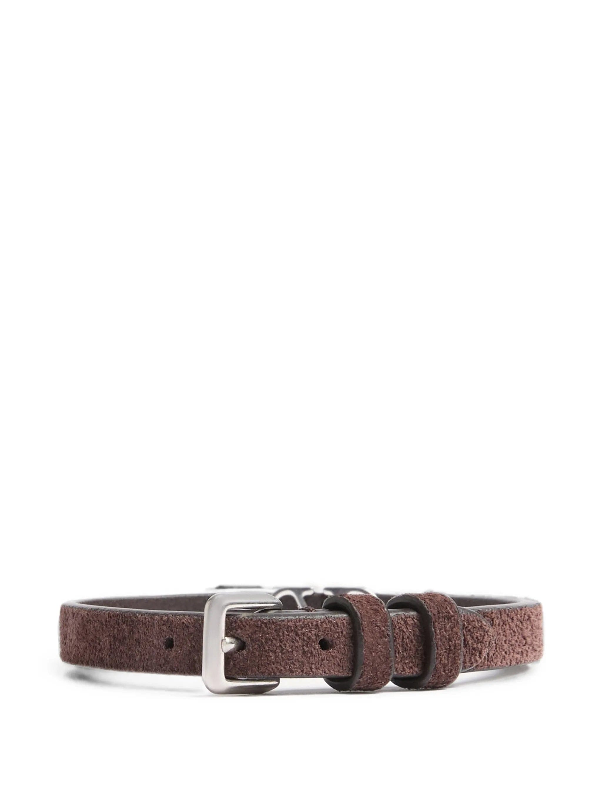 Valentino Garavani Vlogo Signature suede bracelet