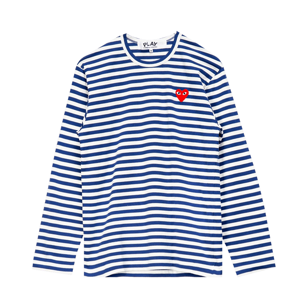 Comme des Garçons PLAY Striped T-Shirt Navy/White