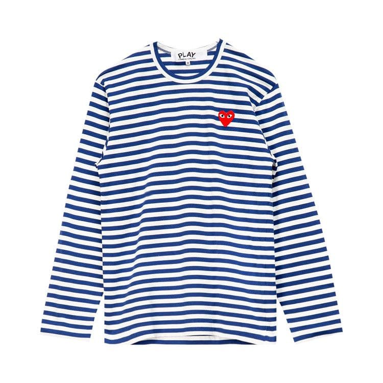 Comme des Garçons PLAY Striped T-Shirt Navy/White
