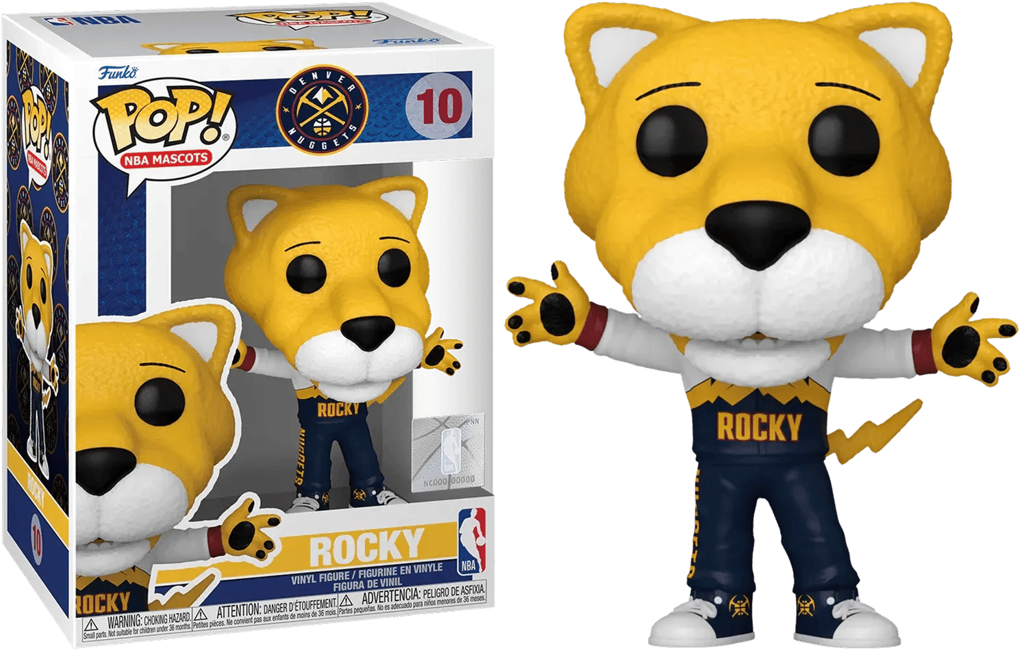 Funko NBA Basketball: Mascots - Rocky Denver Nuggets Pop! Vinyl