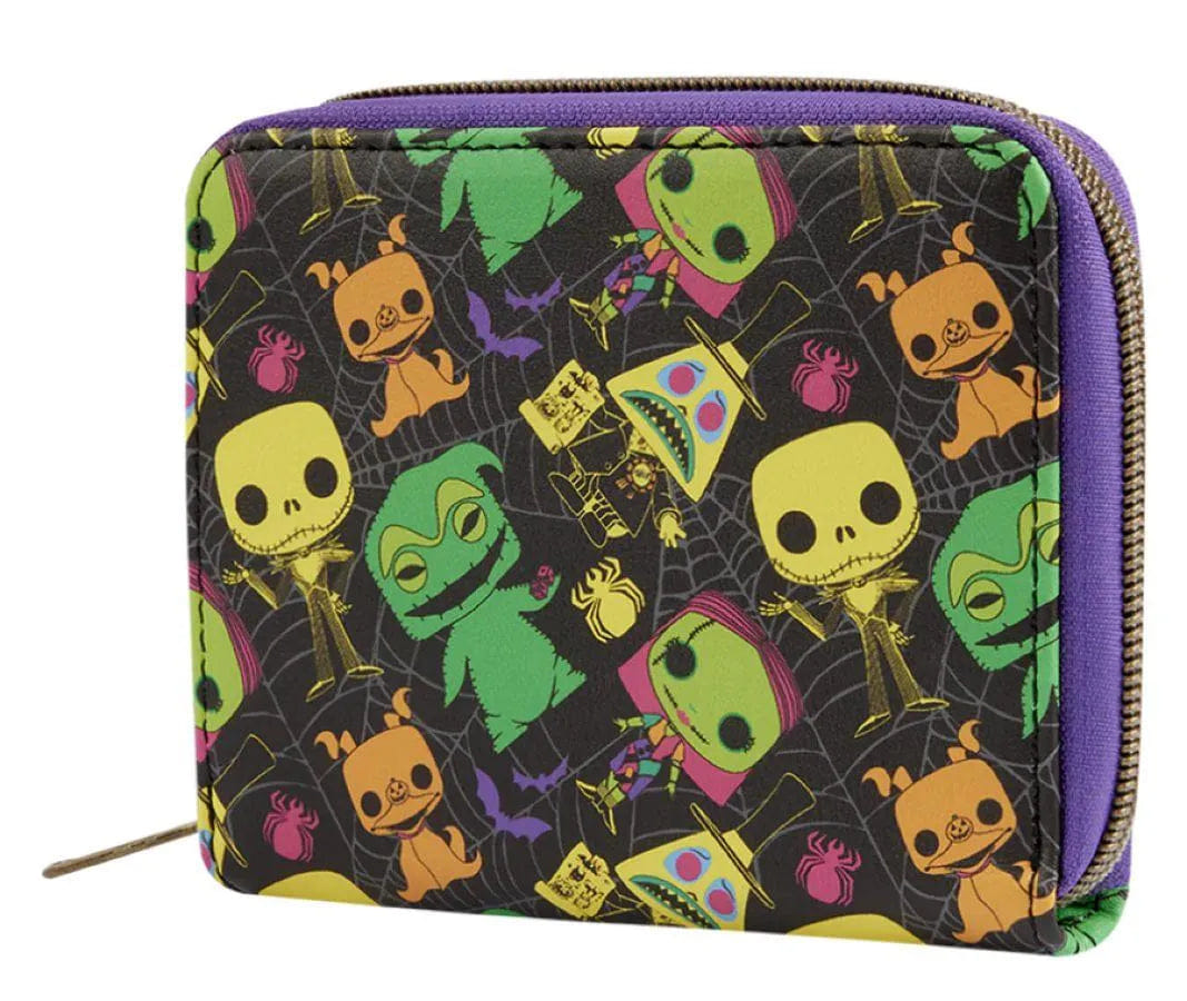 Funko The Nightmare Before Christmas - Blacklight Zip Around Wallet