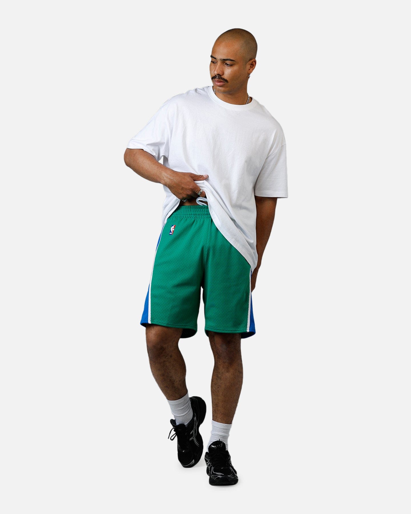 Mitchell & NESS Dallas Mavericks 2004 Swingman Shorts Green/Blue