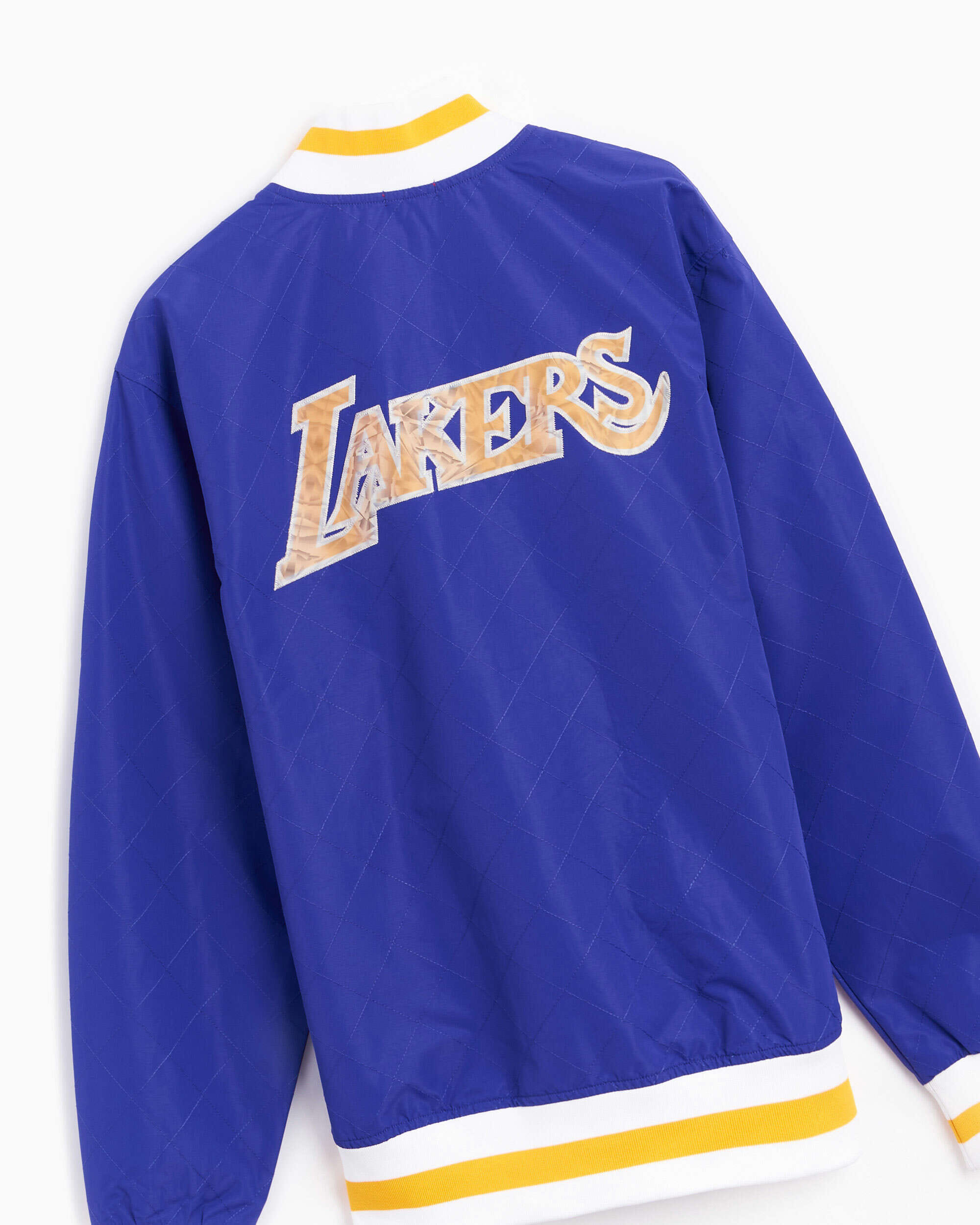 Mitchell & Ness Chaqueta Mitchell & Ness 75th Anniversary Los Angeles Lakers Men's Warm Up Jacket para hombre