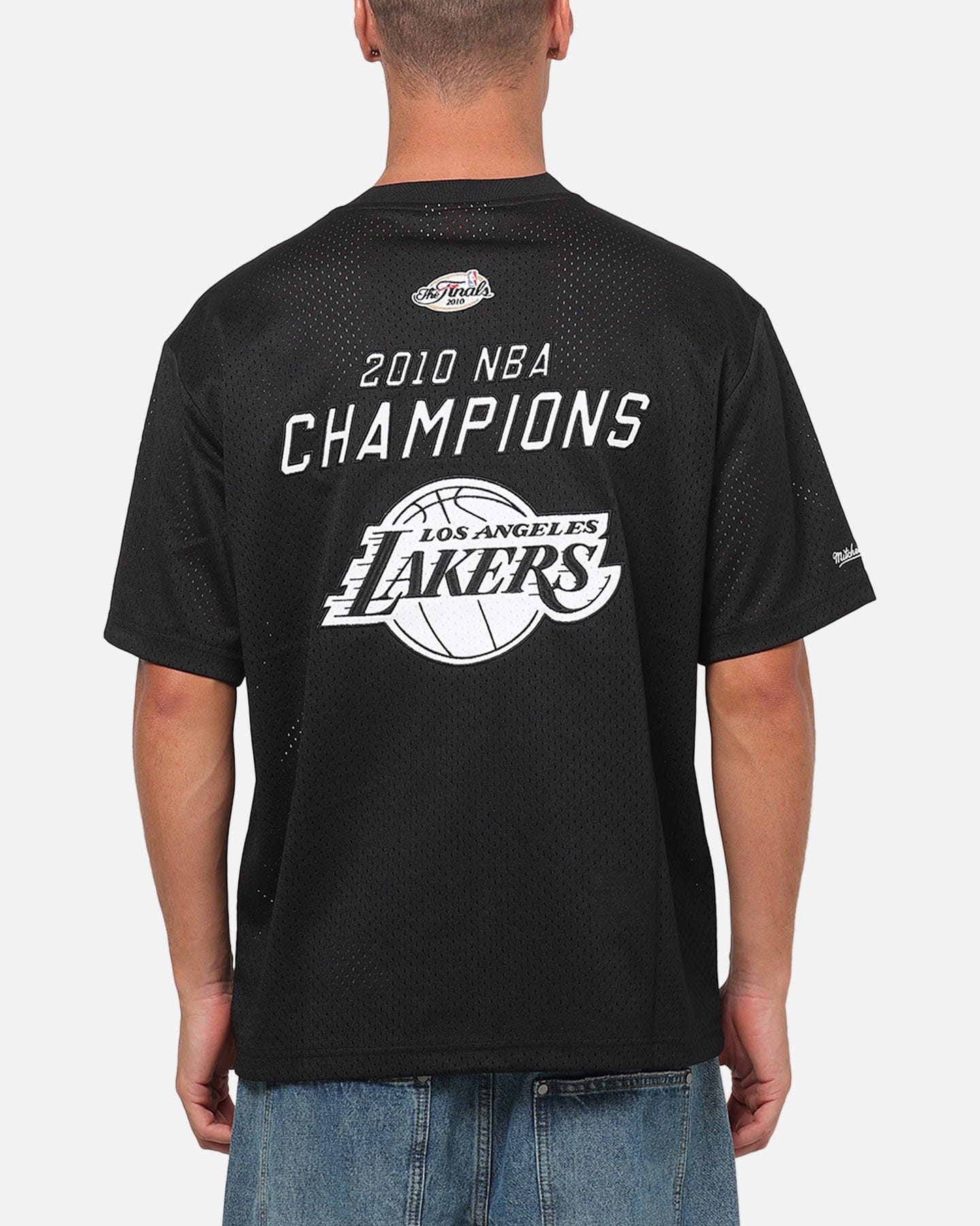 Mitchell & NESS Los Angeles Lakers Basketball Mesh T - Shirt Black