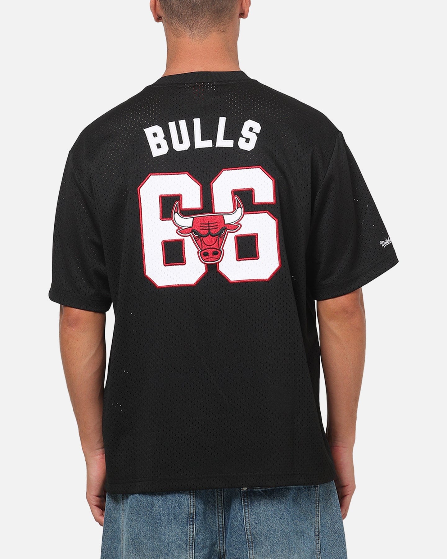 Mitchell & NESS Chicago Bulls Basketball Mesh T - Shirt Black