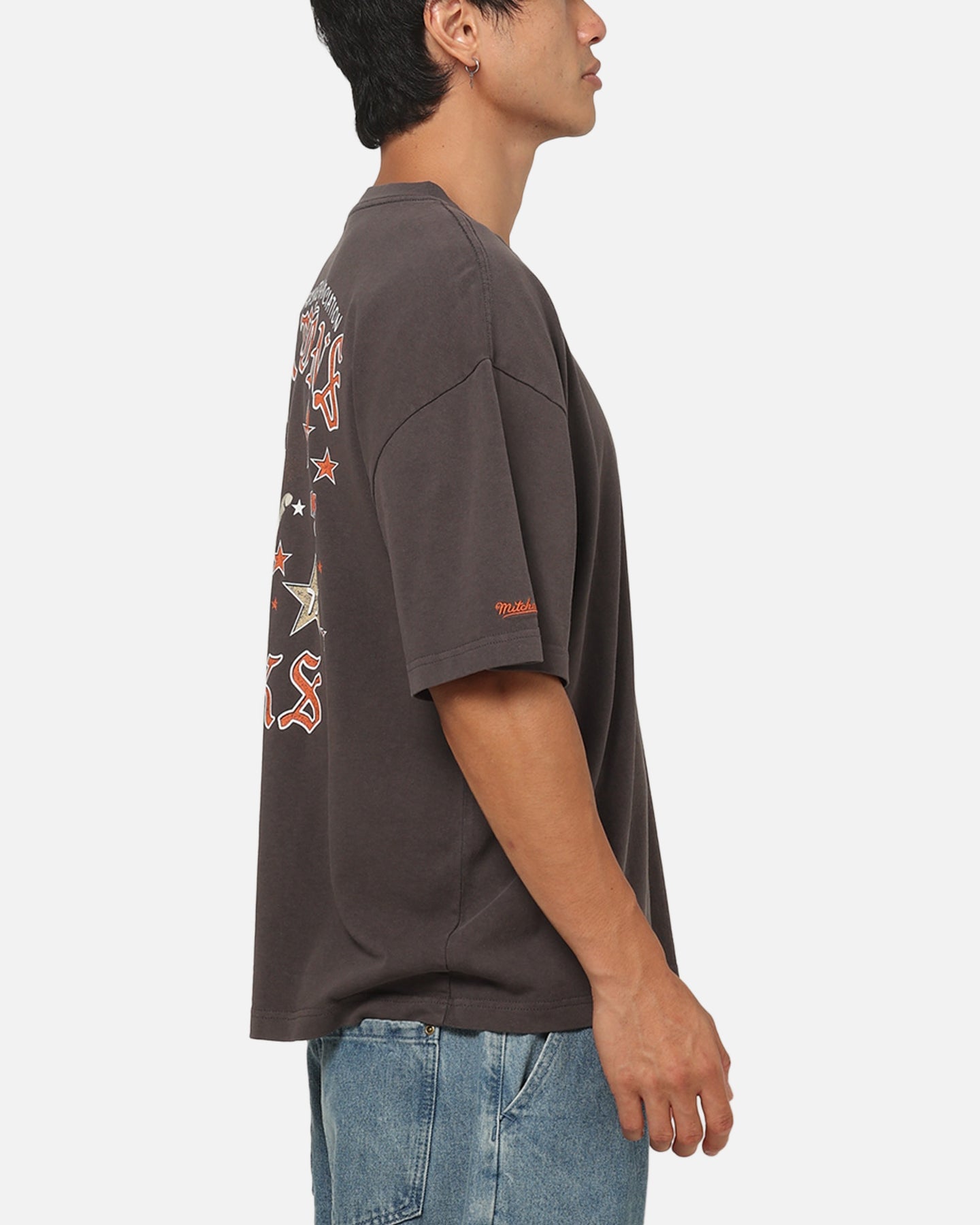 Mitchell & NESS New York Knicks Blackletter Champs Box T - Shirt Slate