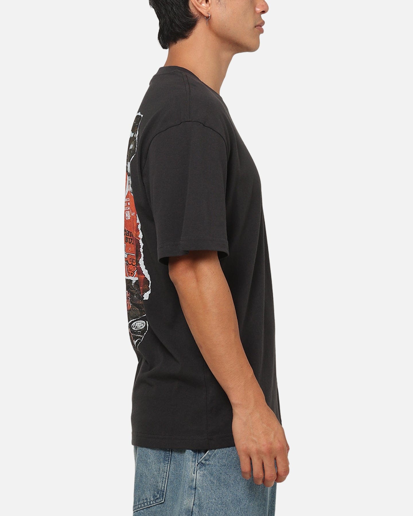 Mitchell & NESS Chicago Bulls Dennis Rodman Ripped Player T - Shirt Washed Black
