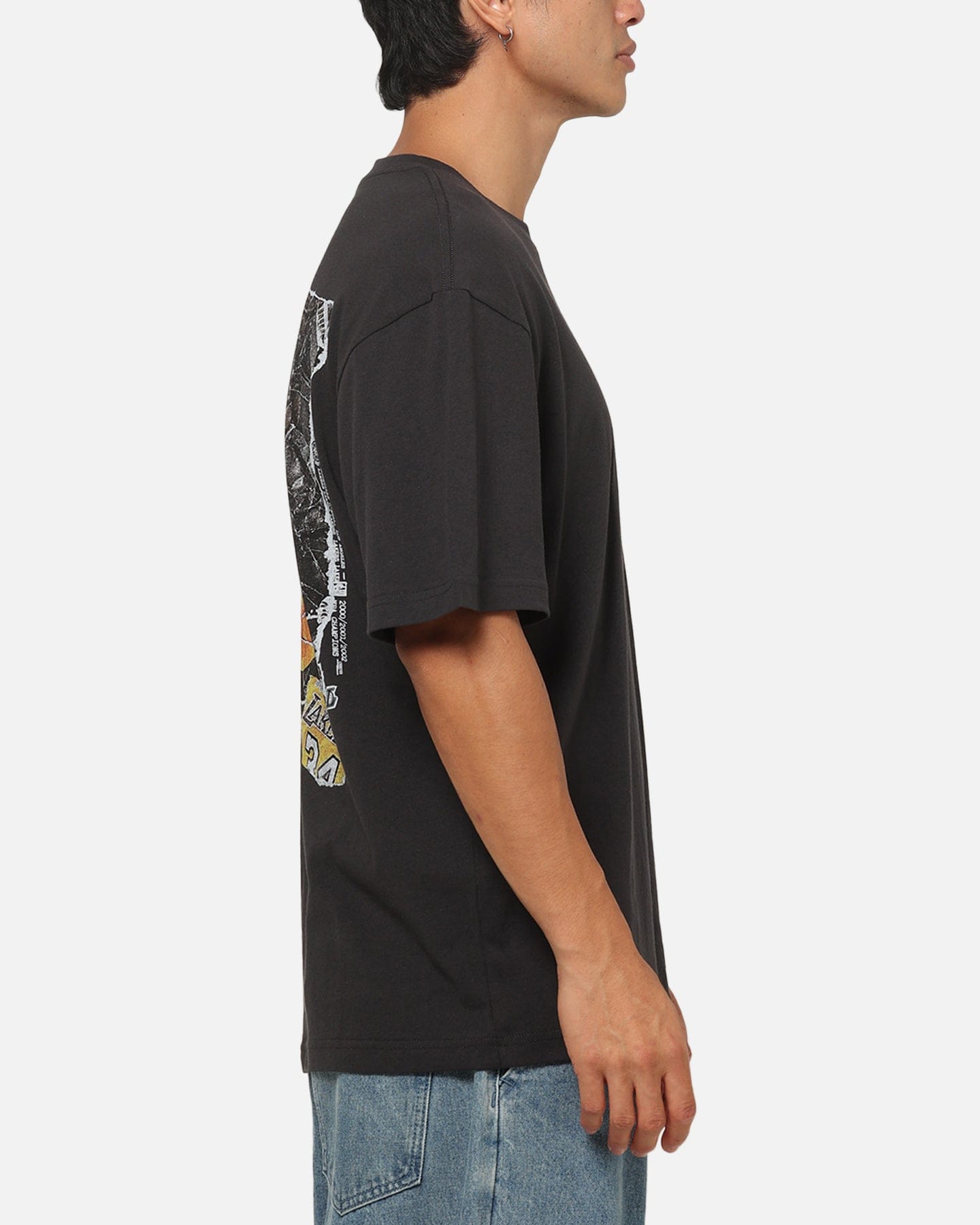 Mitchell & NESS Los Angeles Lakers Shaquille O'Neal Ripped Player T - Shirt Washed Black