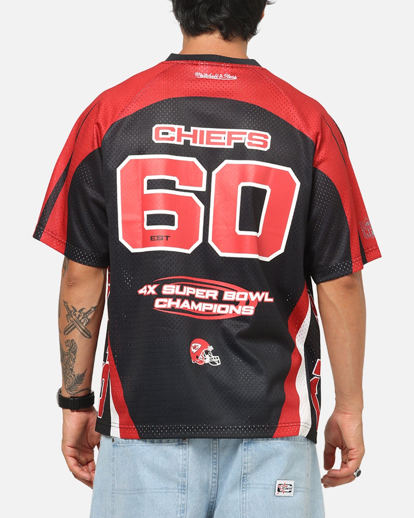 Mitchell & NESS Kansas City Chiefs Warehouse Rave Jersey Black/Red/White