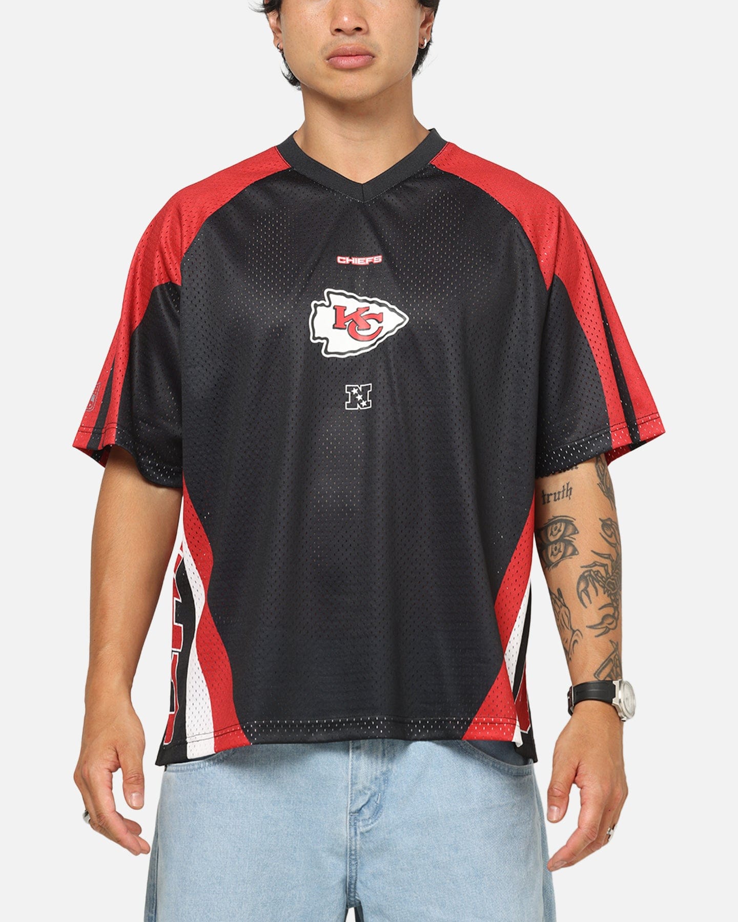 Mitchell & NESS Kansas City Chiefs Warehouse Rave Jersey Black/Red/White