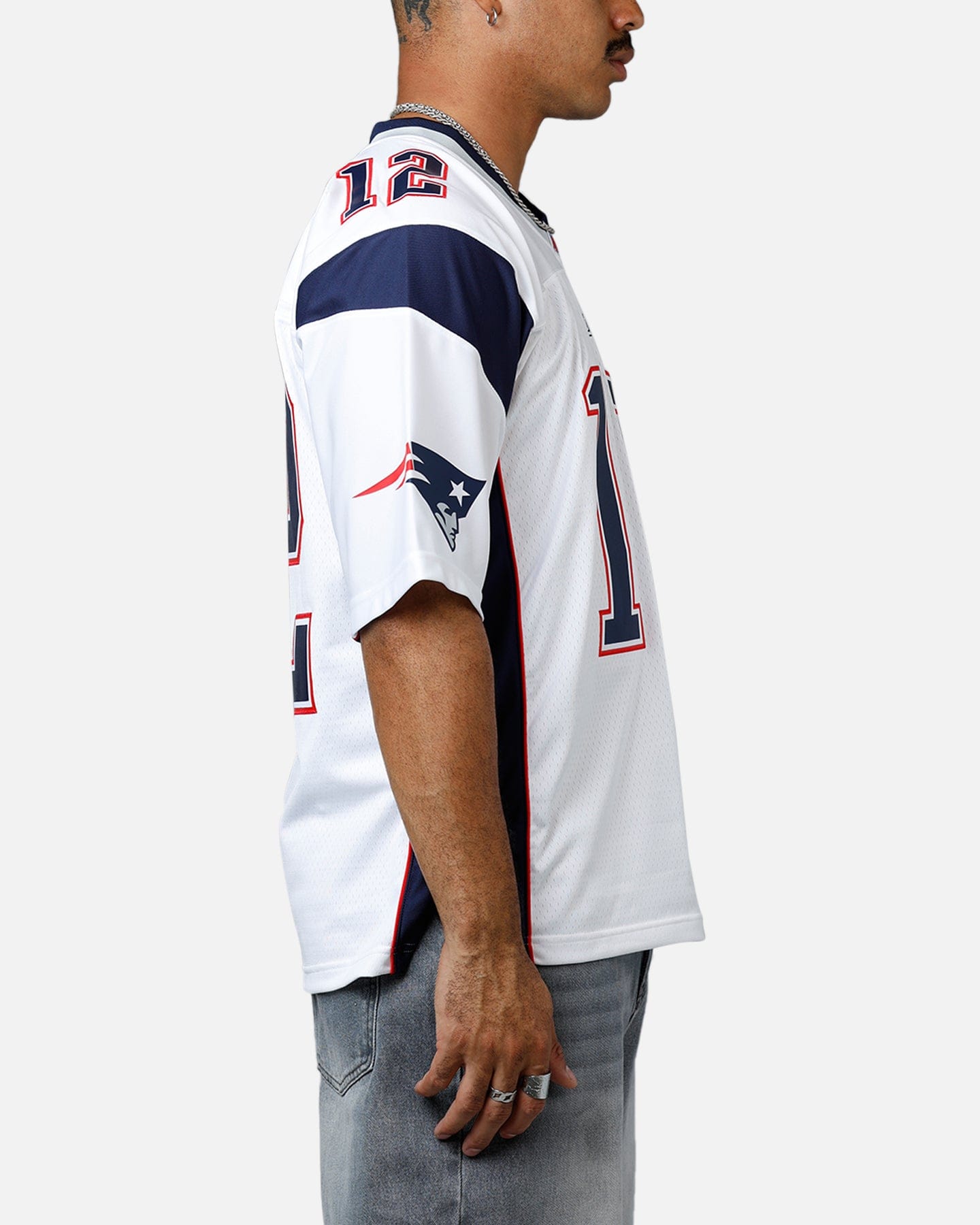 Mitchell & NESS New England Patriots Tom Brady #12 2000 Road Jersey White