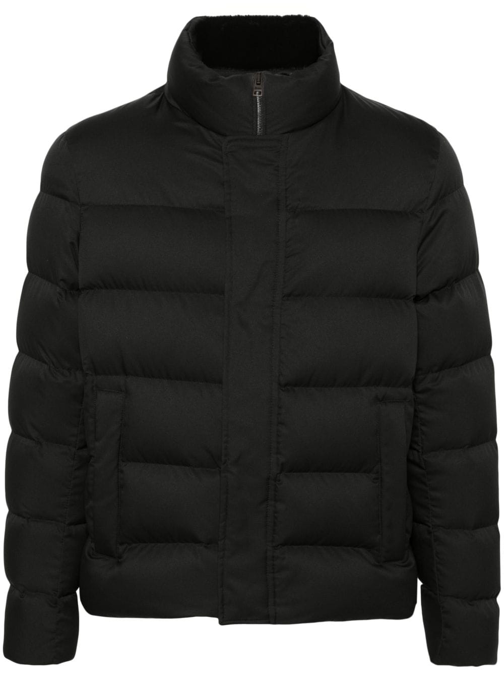 HERNO Goose Down Padded Down Jacket — Black