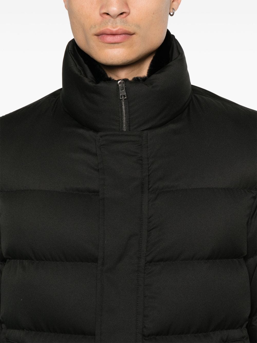 HERNO Goose Down Padded Down Jacket — Black