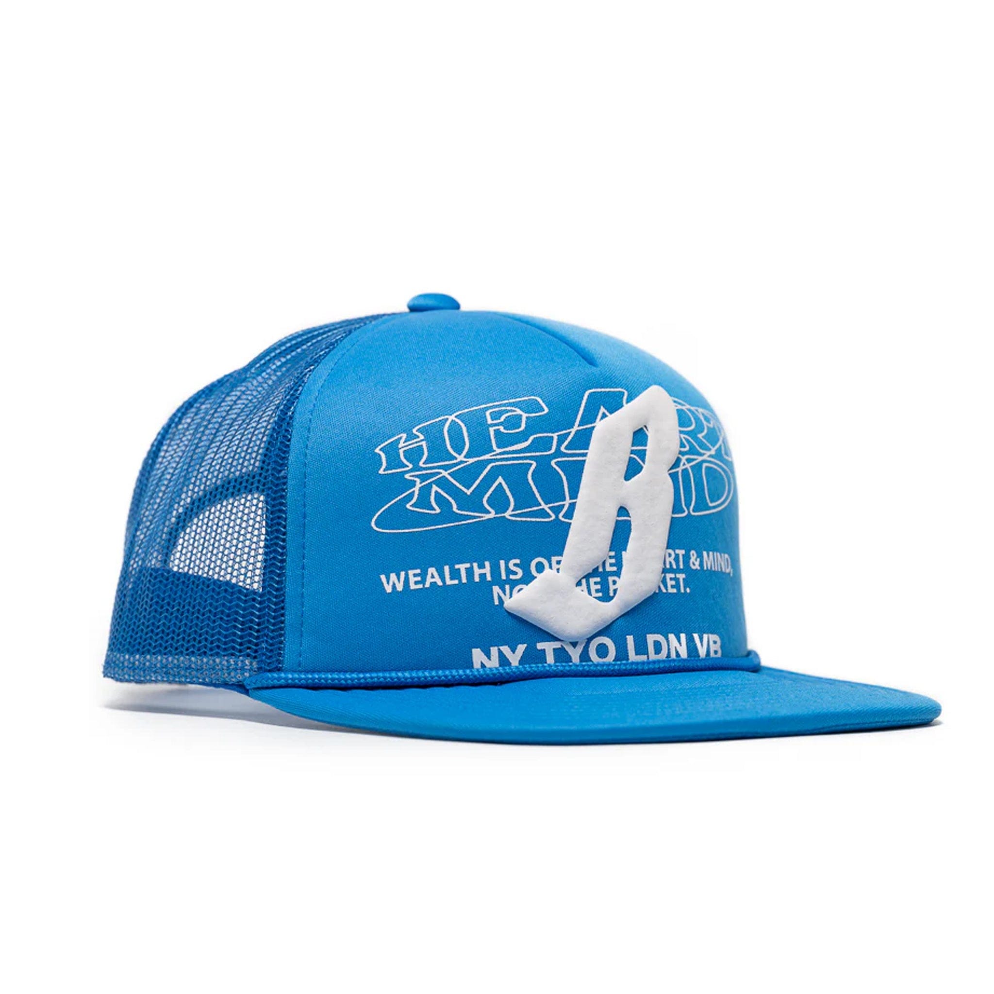Billionaire Boys Club BB Flying B Trucker Hat (Brilliant Blue)