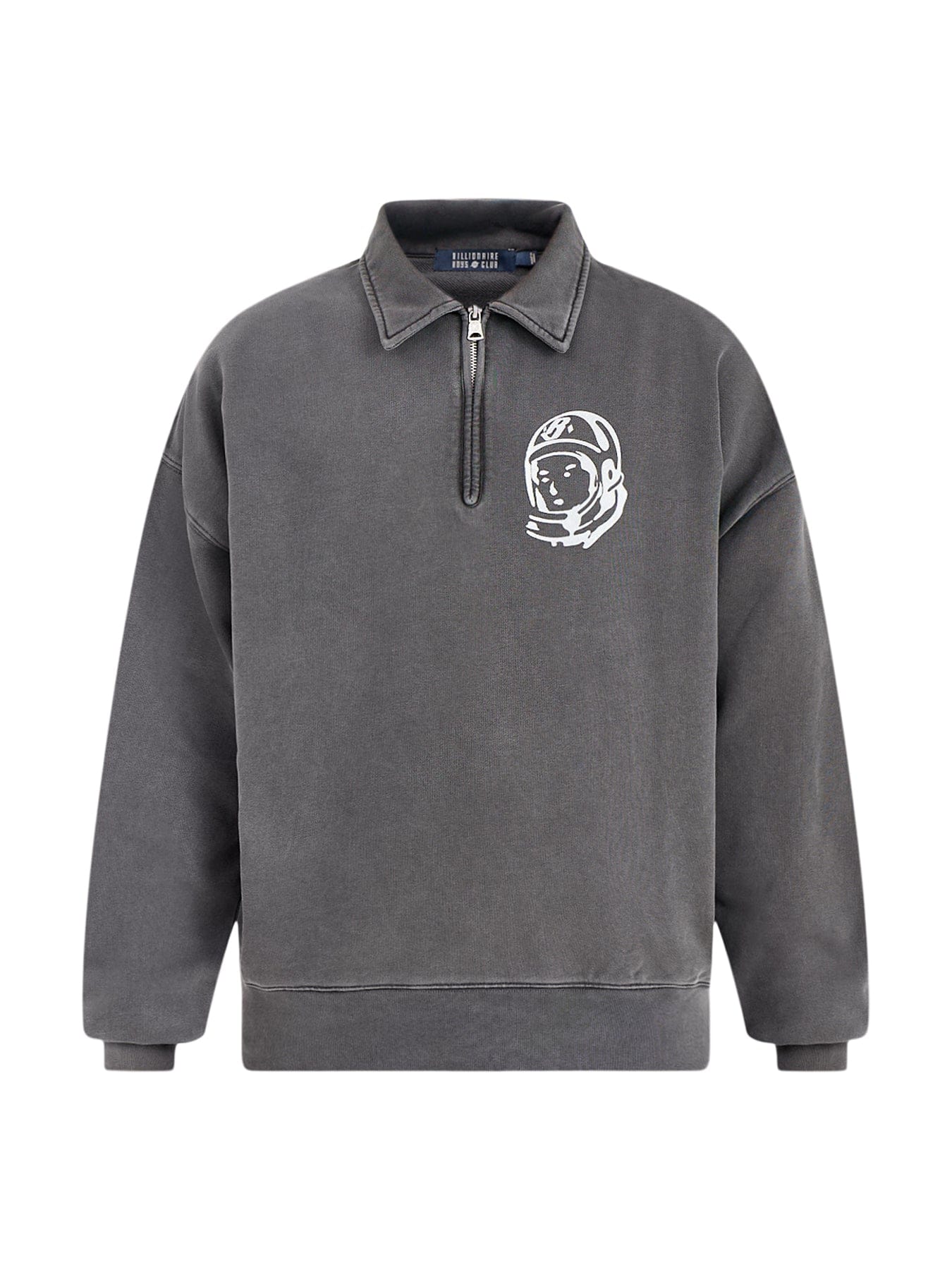 Billionaire Boys Club Arch Logo Washed Quarter Zip Sweatshirt Grey