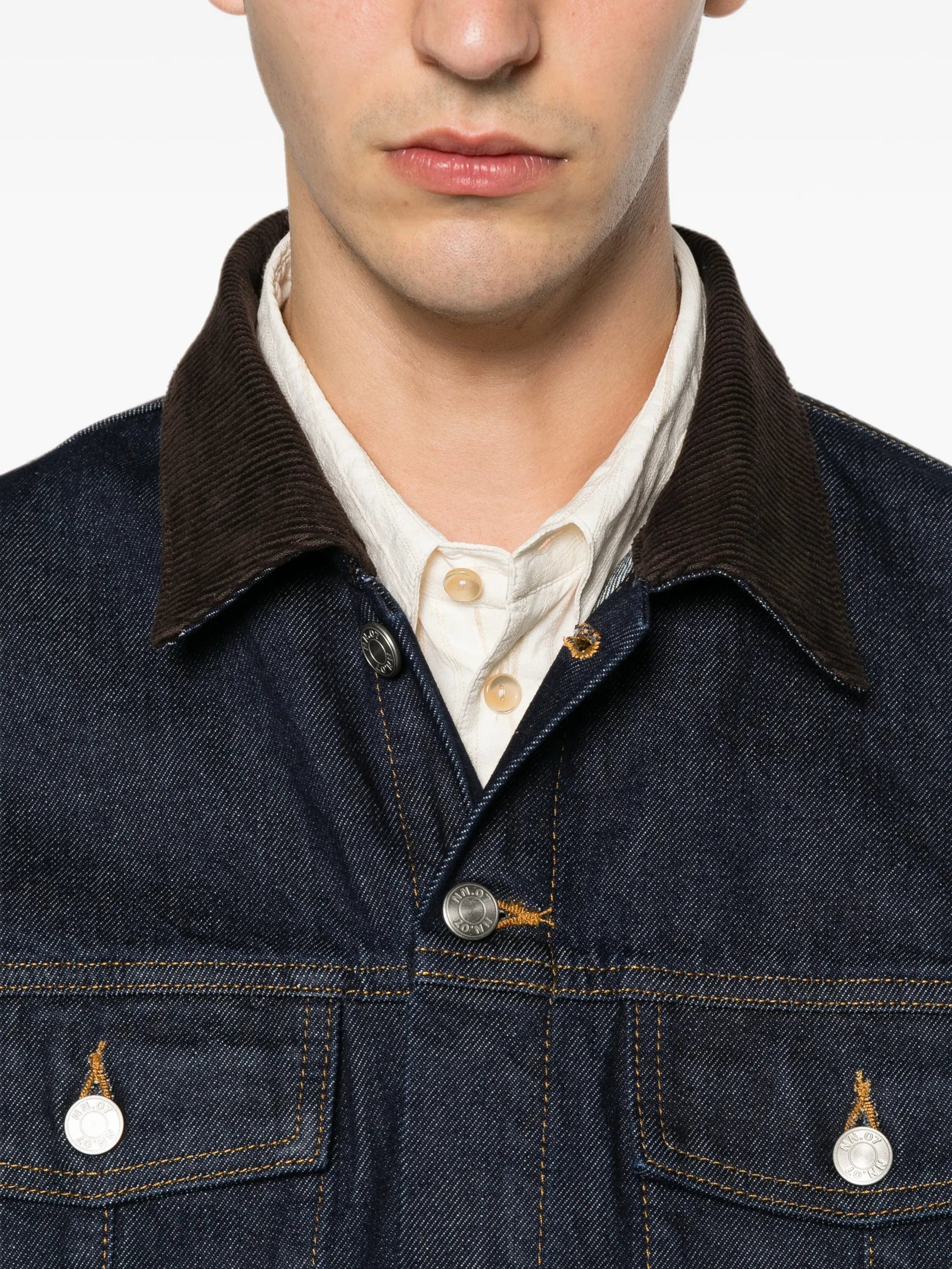 NN07 Roy 1882 corduroy - collar denim jacket