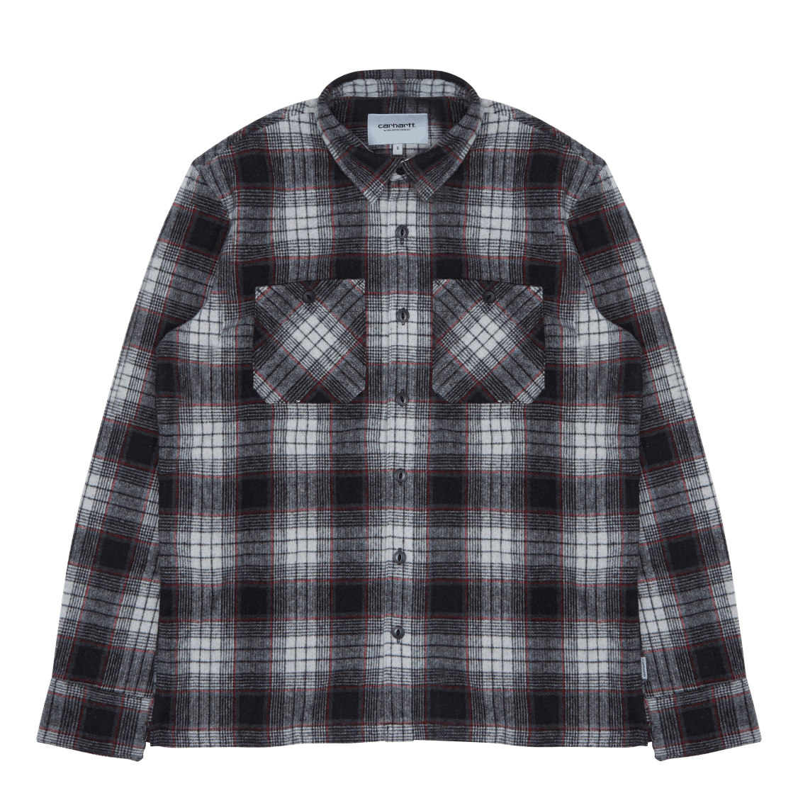 Carhartt WIP L/s Hagen Shirt 55/40/5% Polye Hagen Check, Hammer