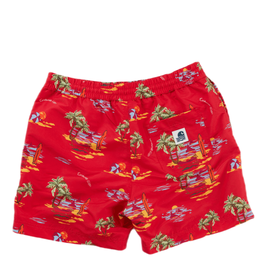 Carhartt WIP Drift Swim Trunk Beach Print, Etna Red / - - -