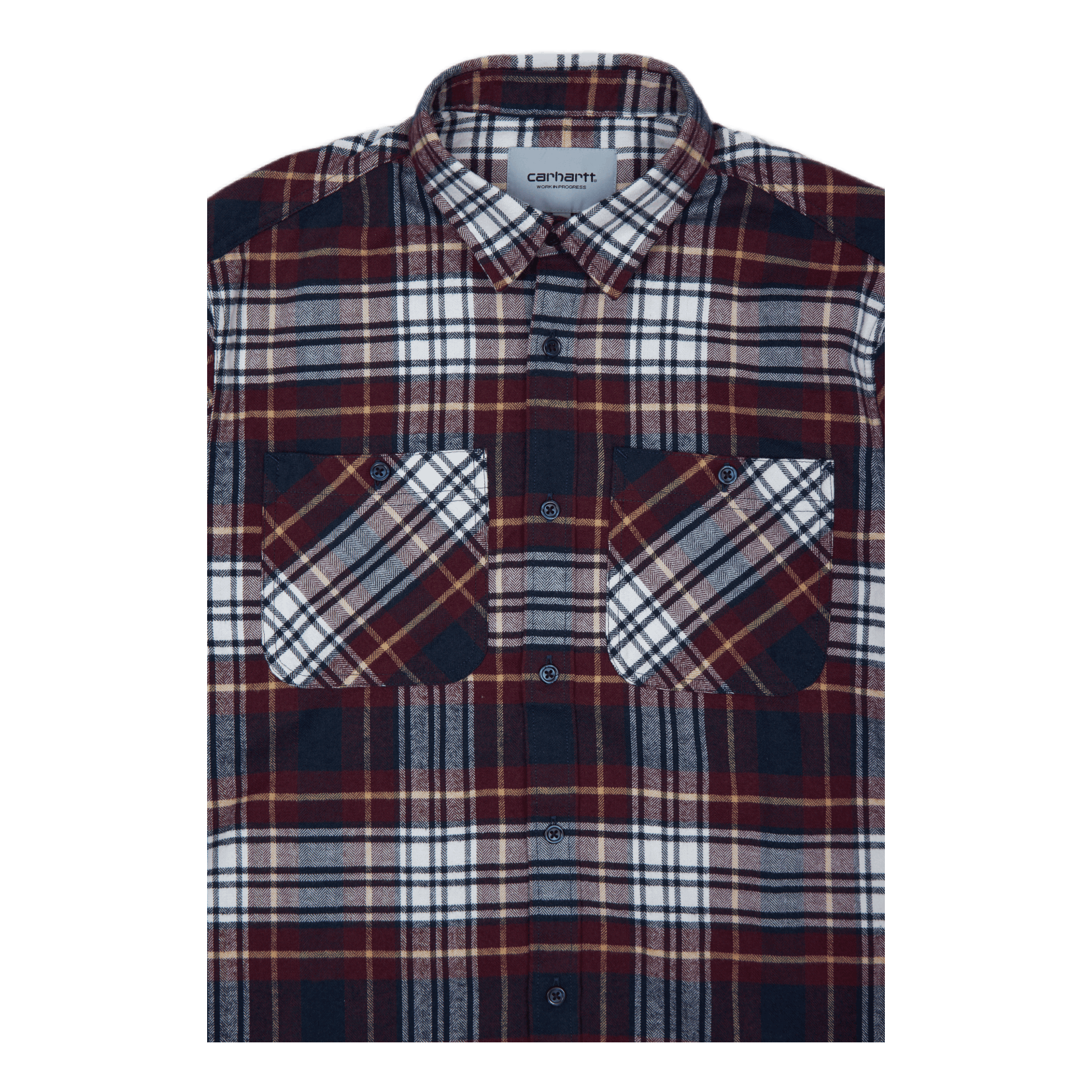 Carhartt WIP L/s Dunbar Shirt 100% Cotton H Dunbar Check, Wine