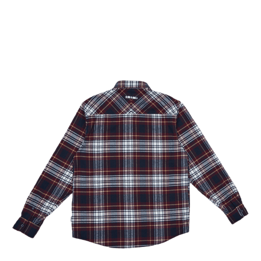 Carhartt WIP L/s Dunbar Shirt 100% Cotton H Dunbar Check, Wine