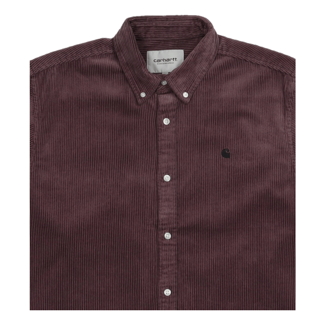 Carhartt WIP L/s Madison Cord Shirt Misty Thistle / Black