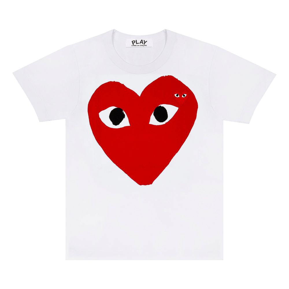 Comme des Garçons PLAY Big Heart T-Shirt White