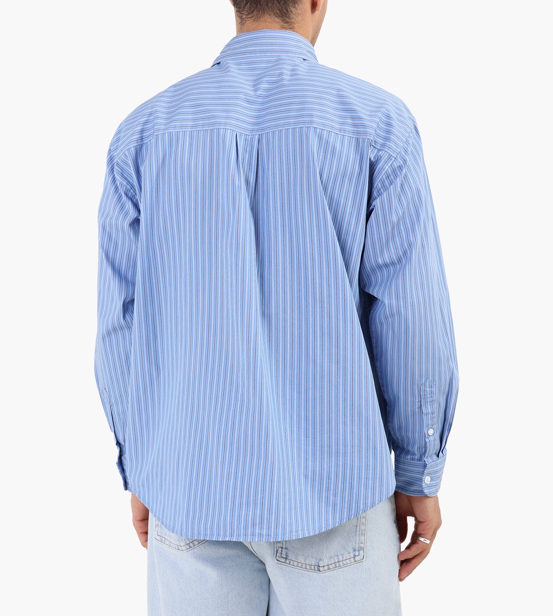 Carhartt WIP Long Sleeve Keene Shirt Keene Stripe Curacao