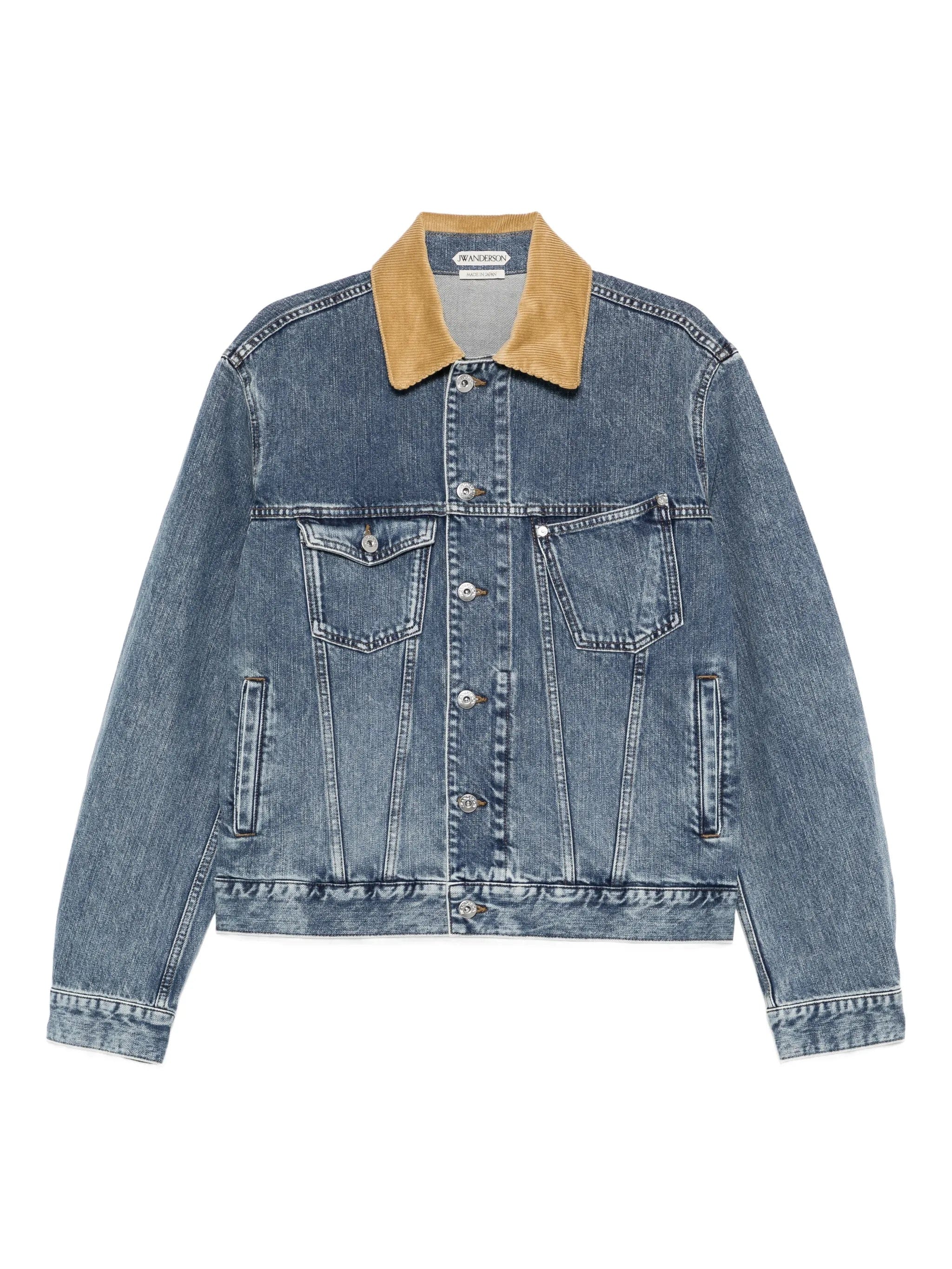 JW Anderson corduroy - collar denim jacket