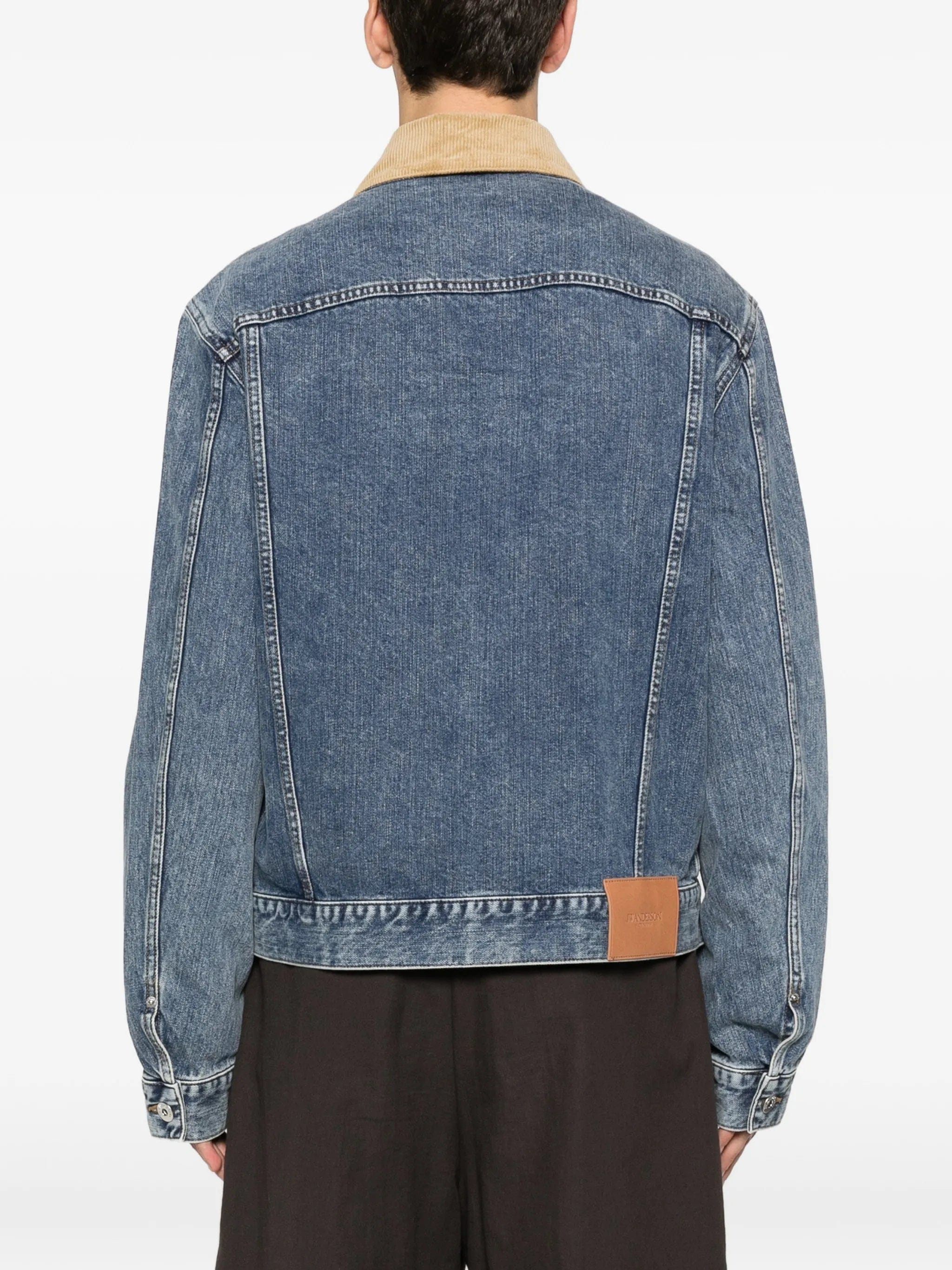 JW Anderson corduroy - collar denim jacket