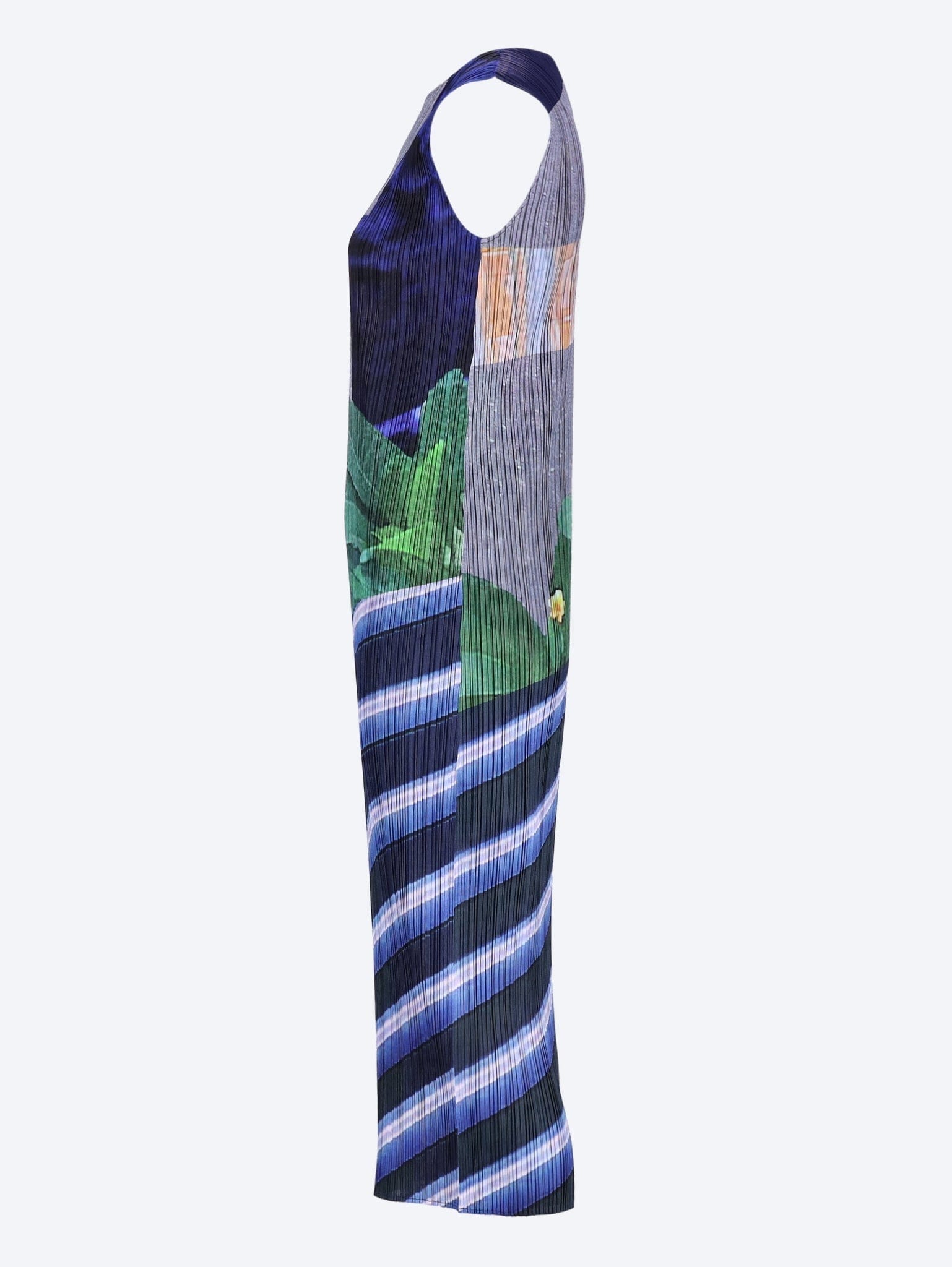 Issey Miyake City collage dress