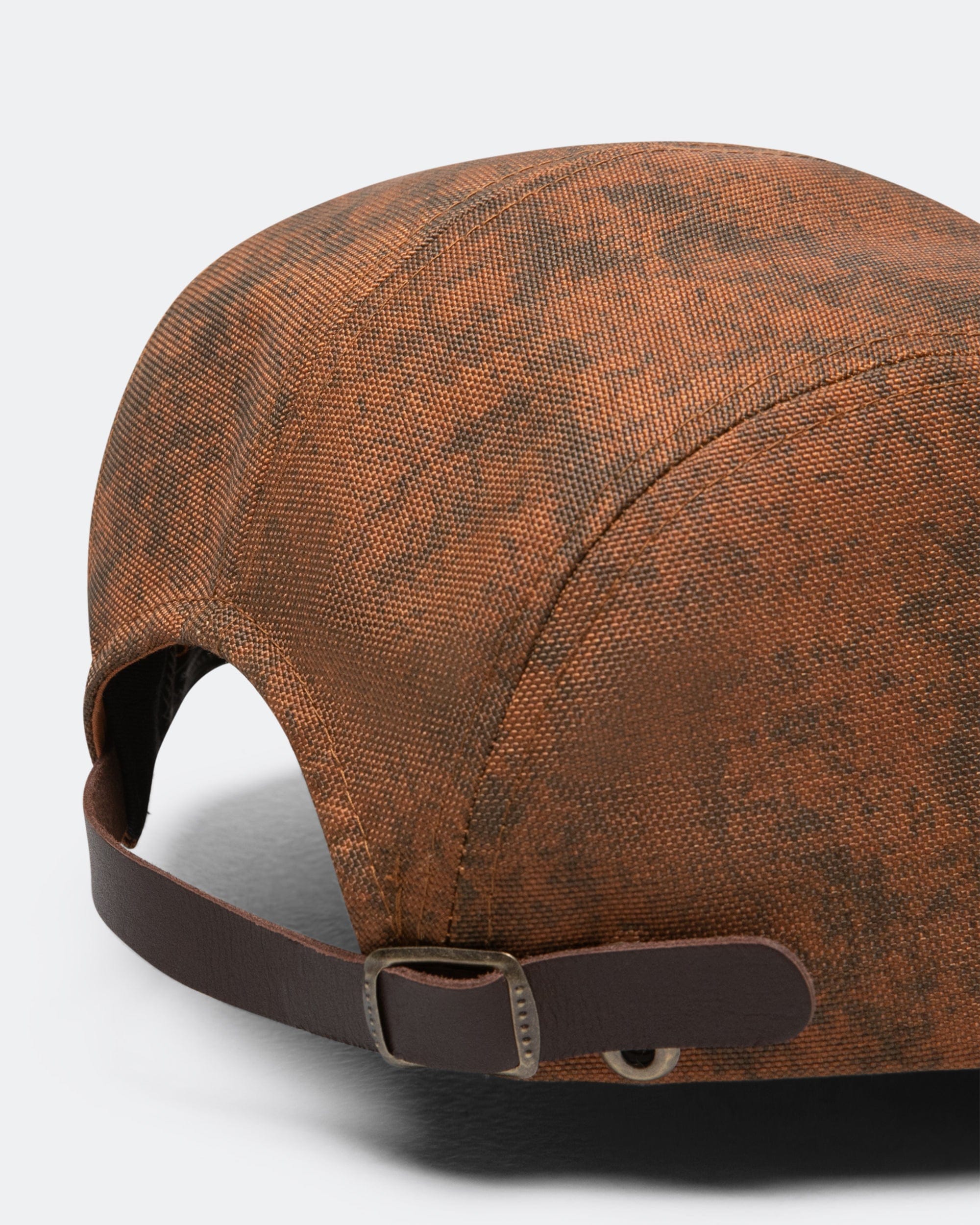 Beams Plus Fishing Cap Nylon Oxford Pigment Print - Brown
