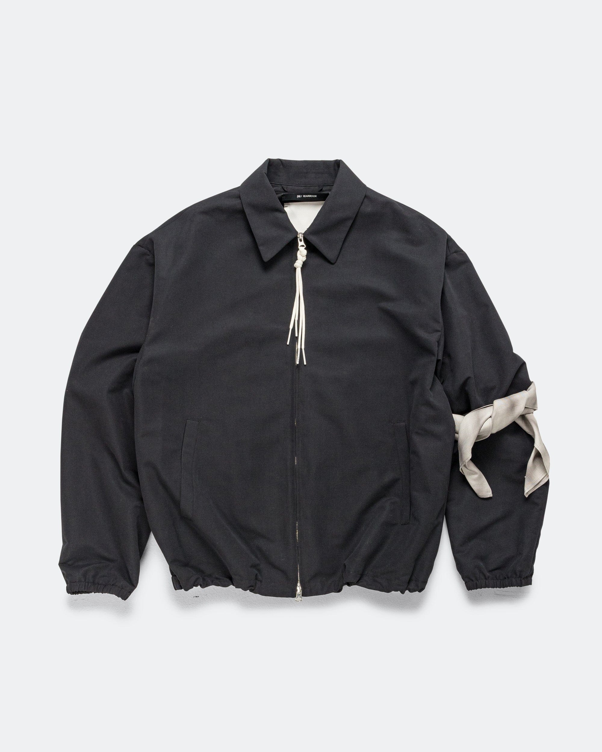 Song For The Mute Slim Coach Jacket - Black Peach Poly