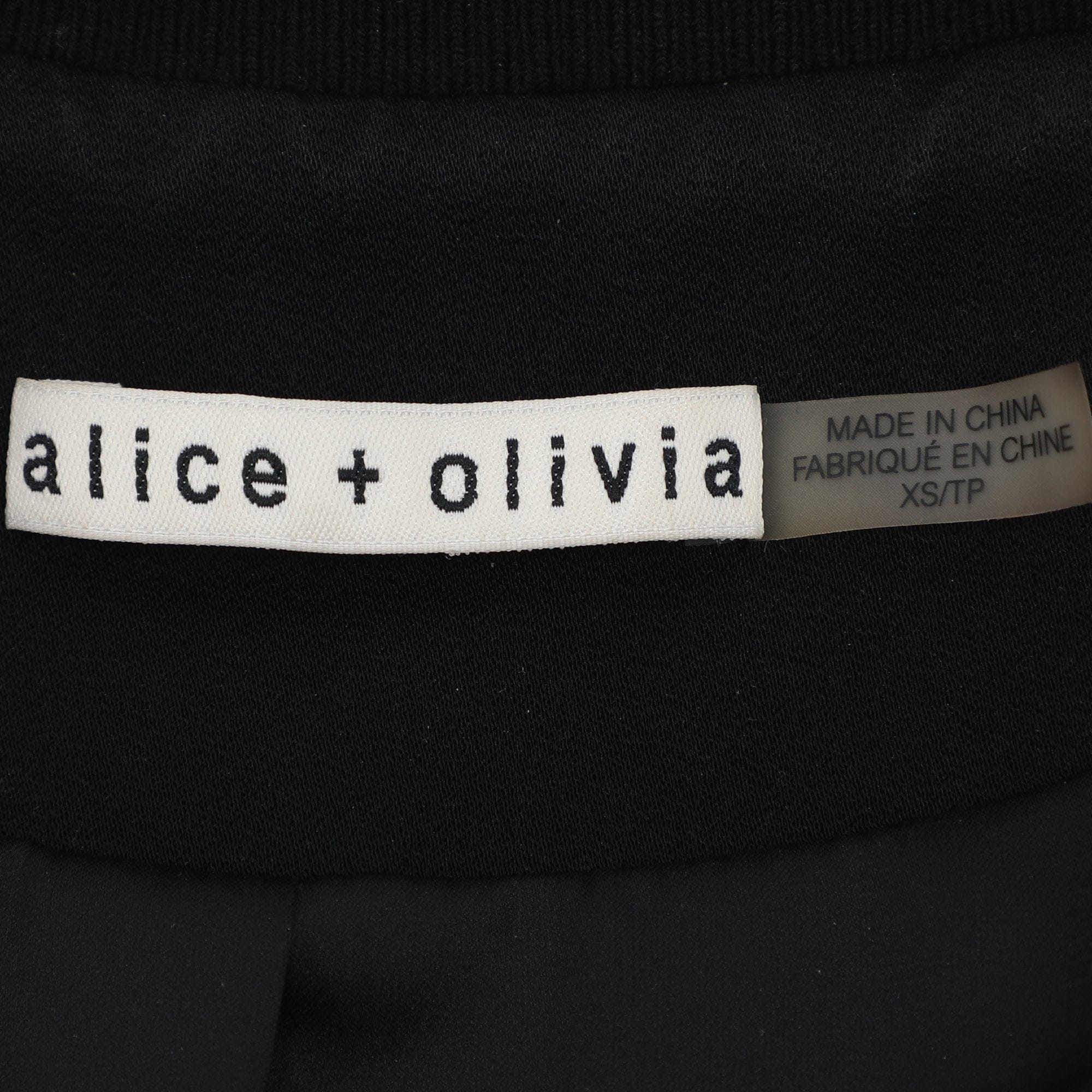 Alice + Olivia Black/white Floral Lace Bomber Jacket