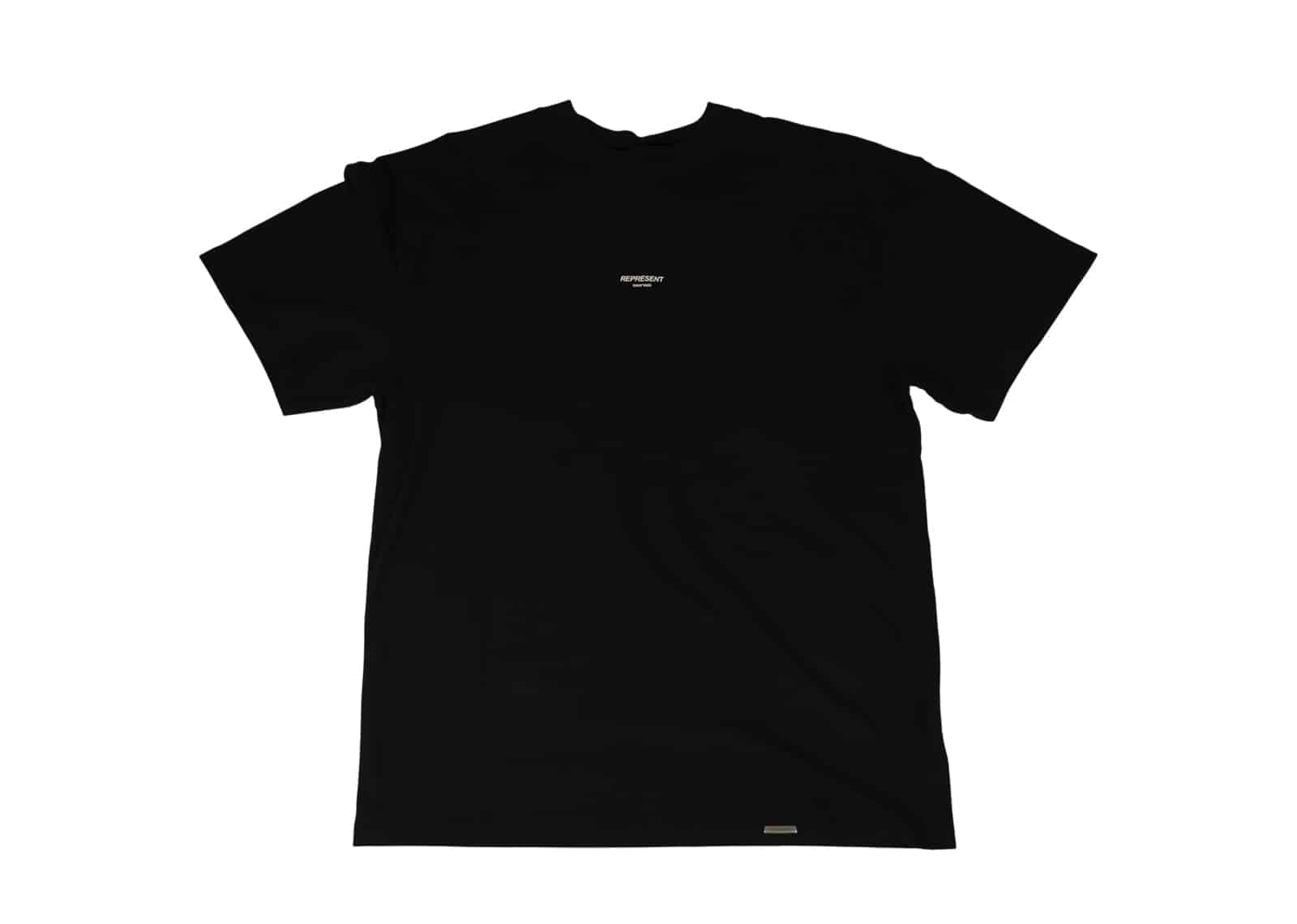 Represent Regular Fit Logo T-Shirt Jet Black
