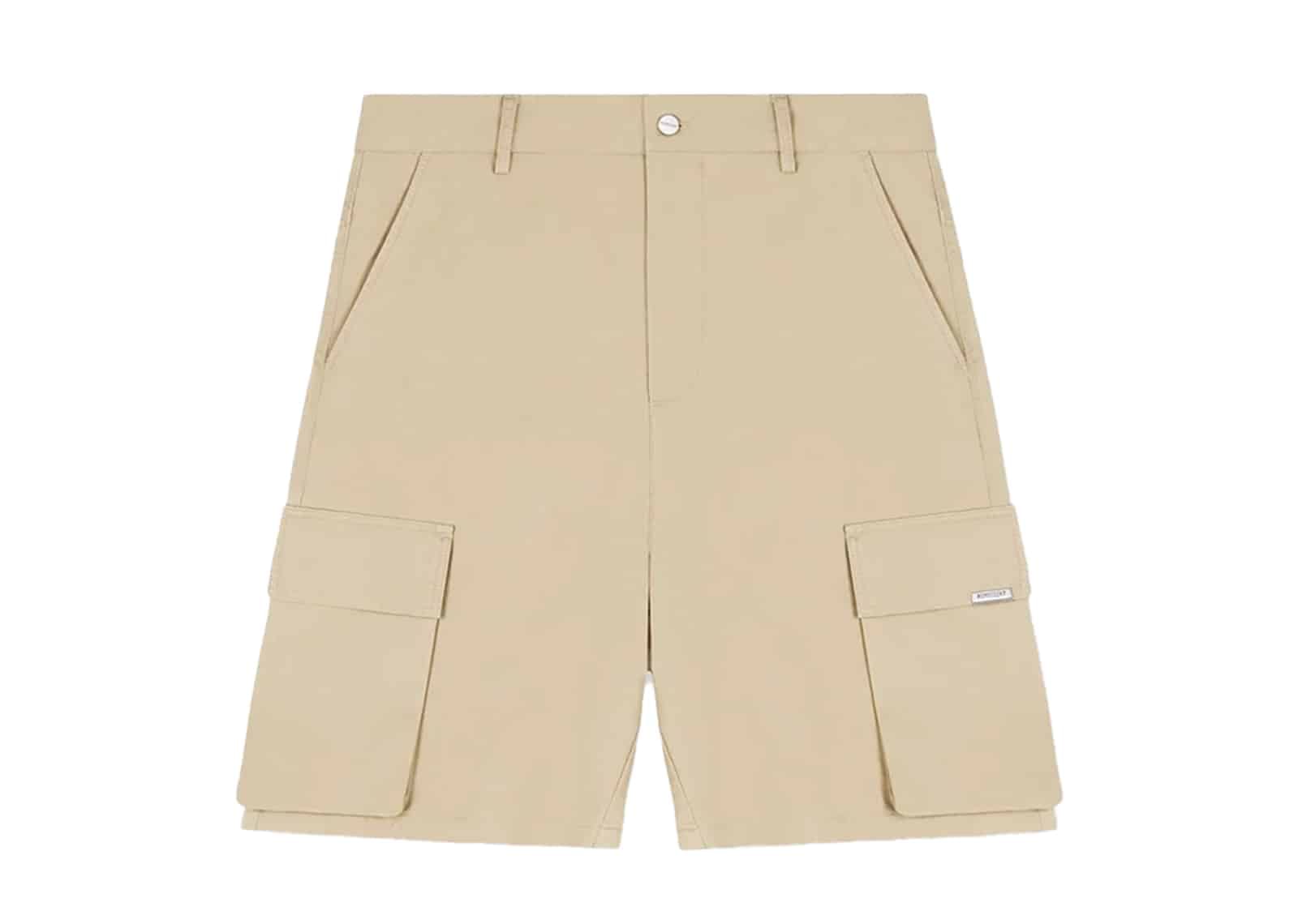 Represent Baggy Cotton Cargo Shorts Sandstone