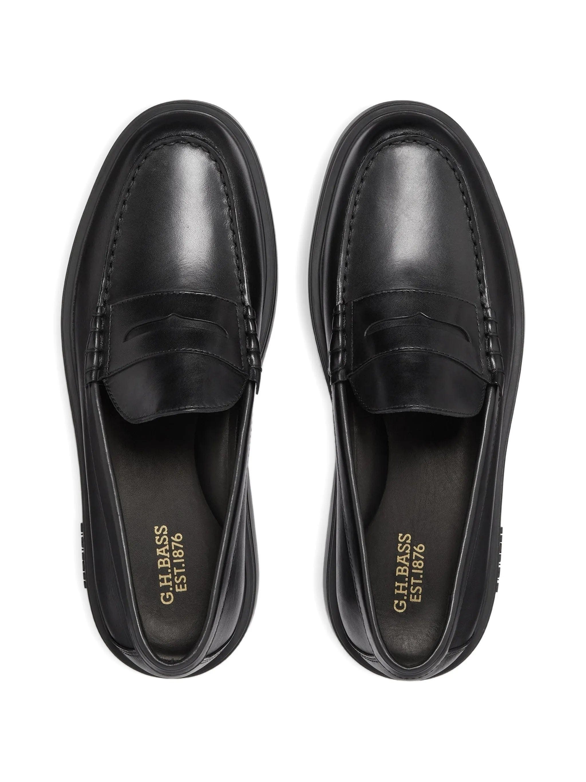 G.h.bass Bosco Cupsole penny leather loafers