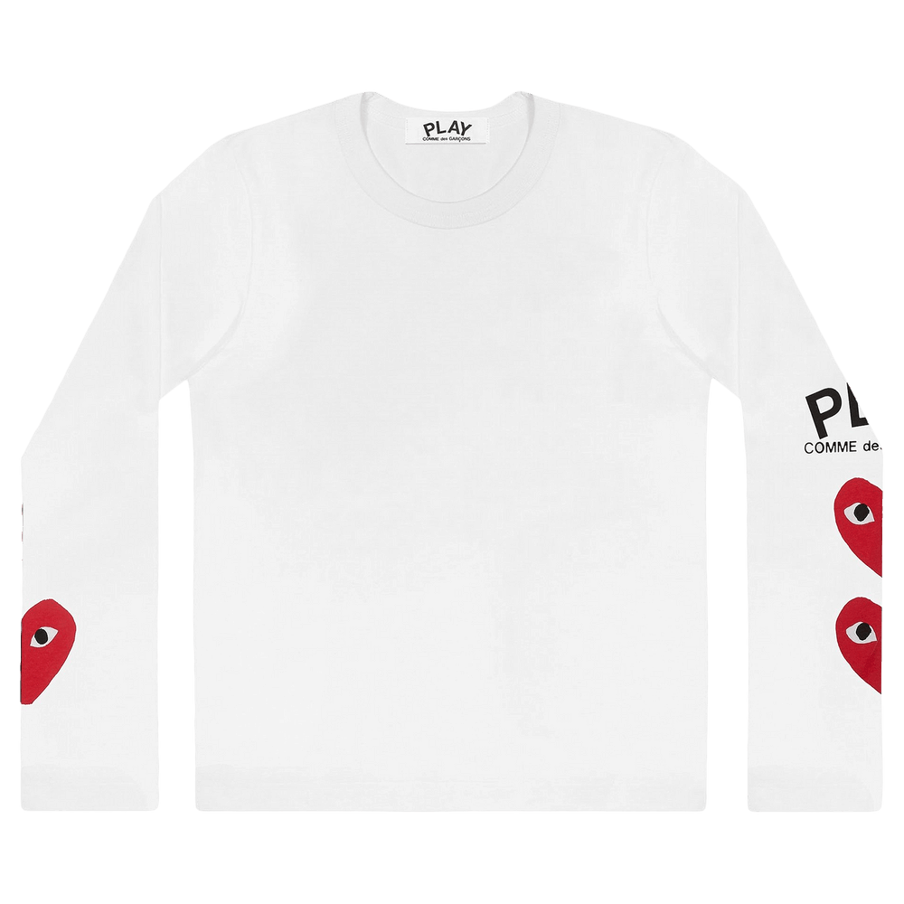 Comme des Garçons PLAY Multi Heart T-Shirt White