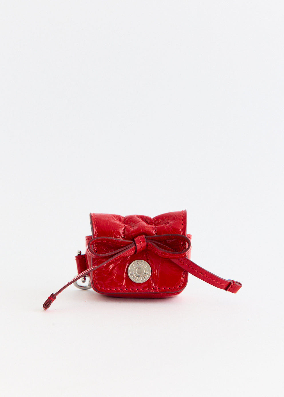 Acne Studios Multipocket Crinkled Patent Headphones Case