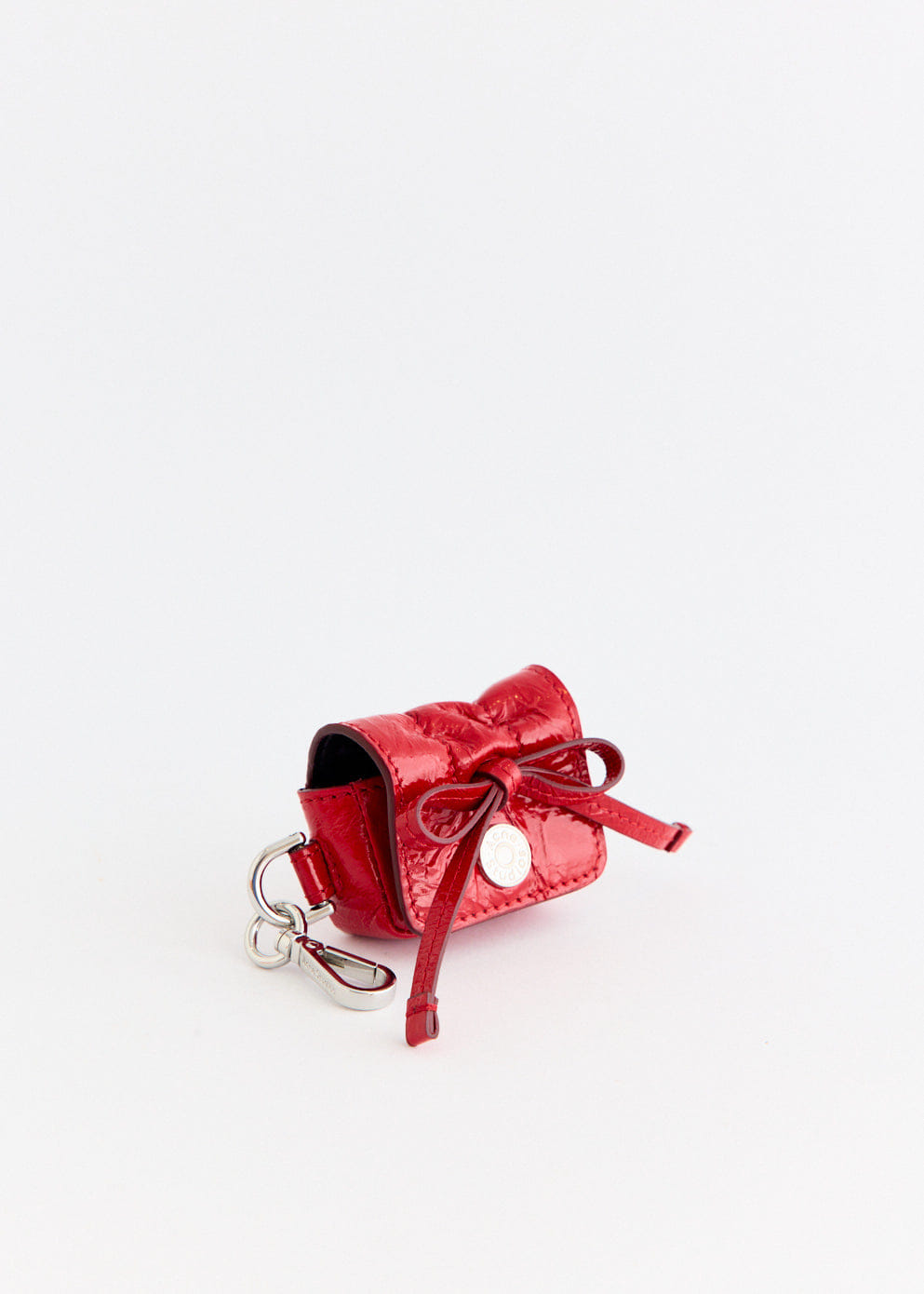 Acne Studios Multipocket Crinkled Patent Headphones Case