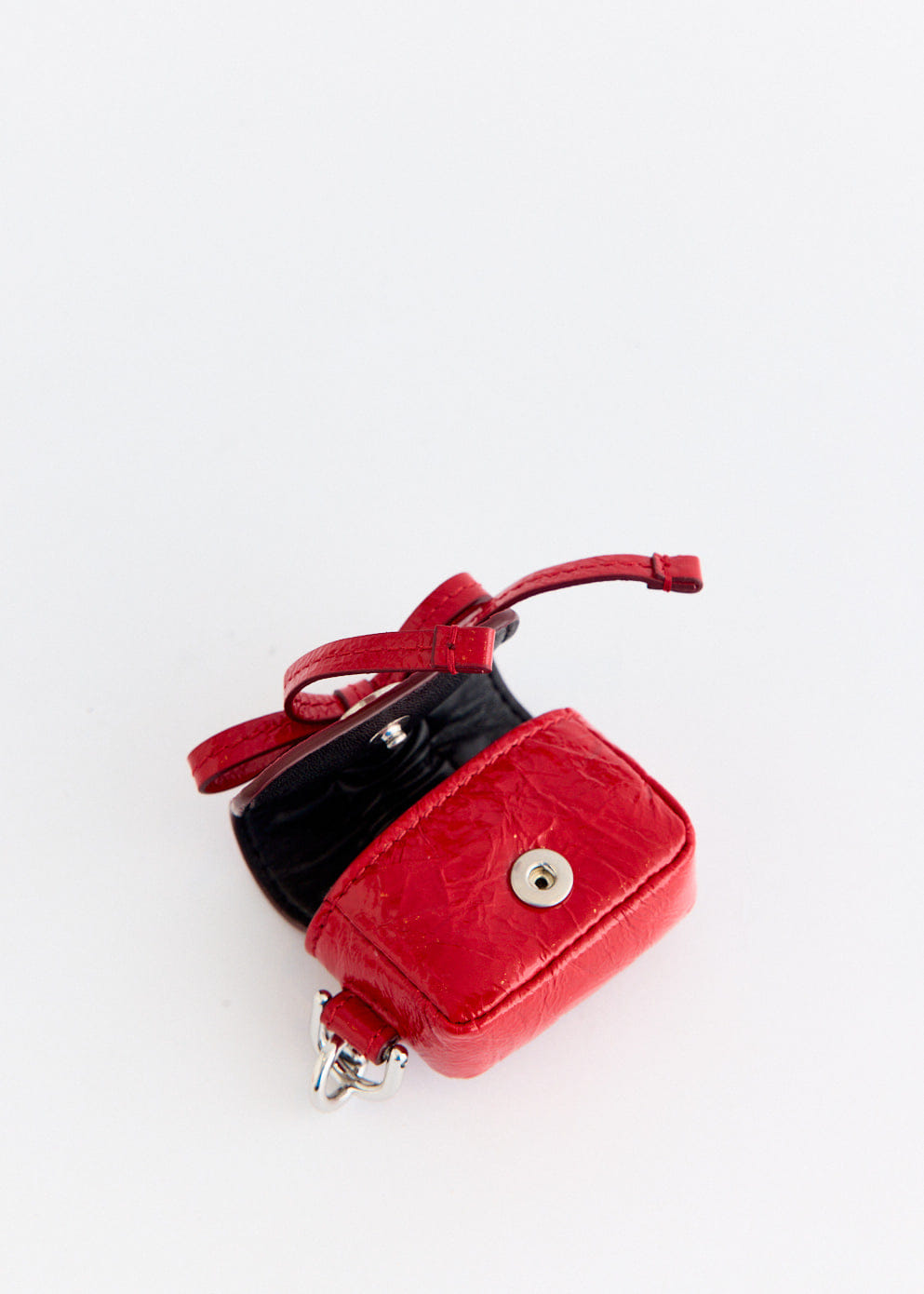 Acne Studios Multipocket Crinkled Patent Headphones Case