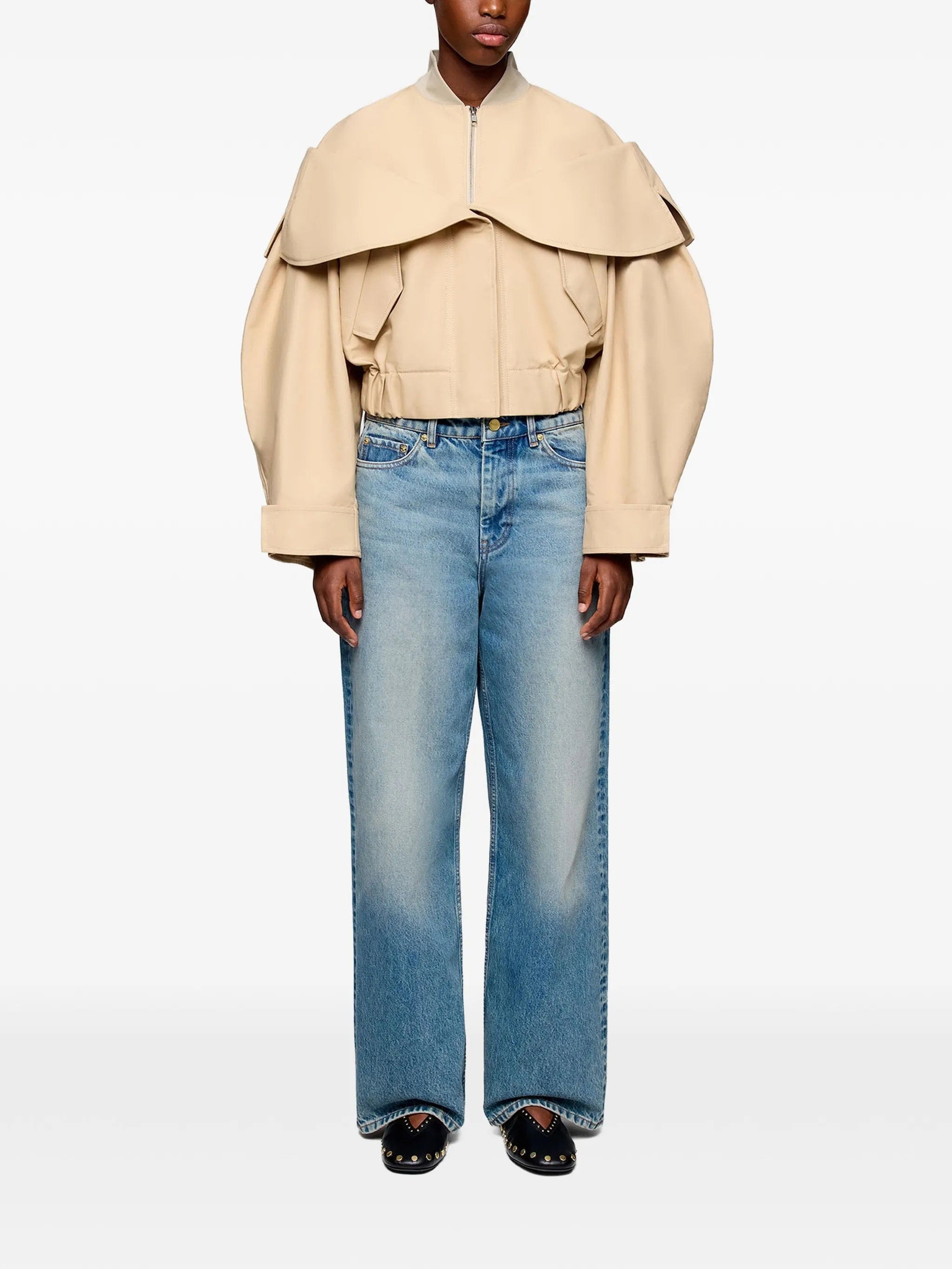 GANNI layered - detail bomber jacket